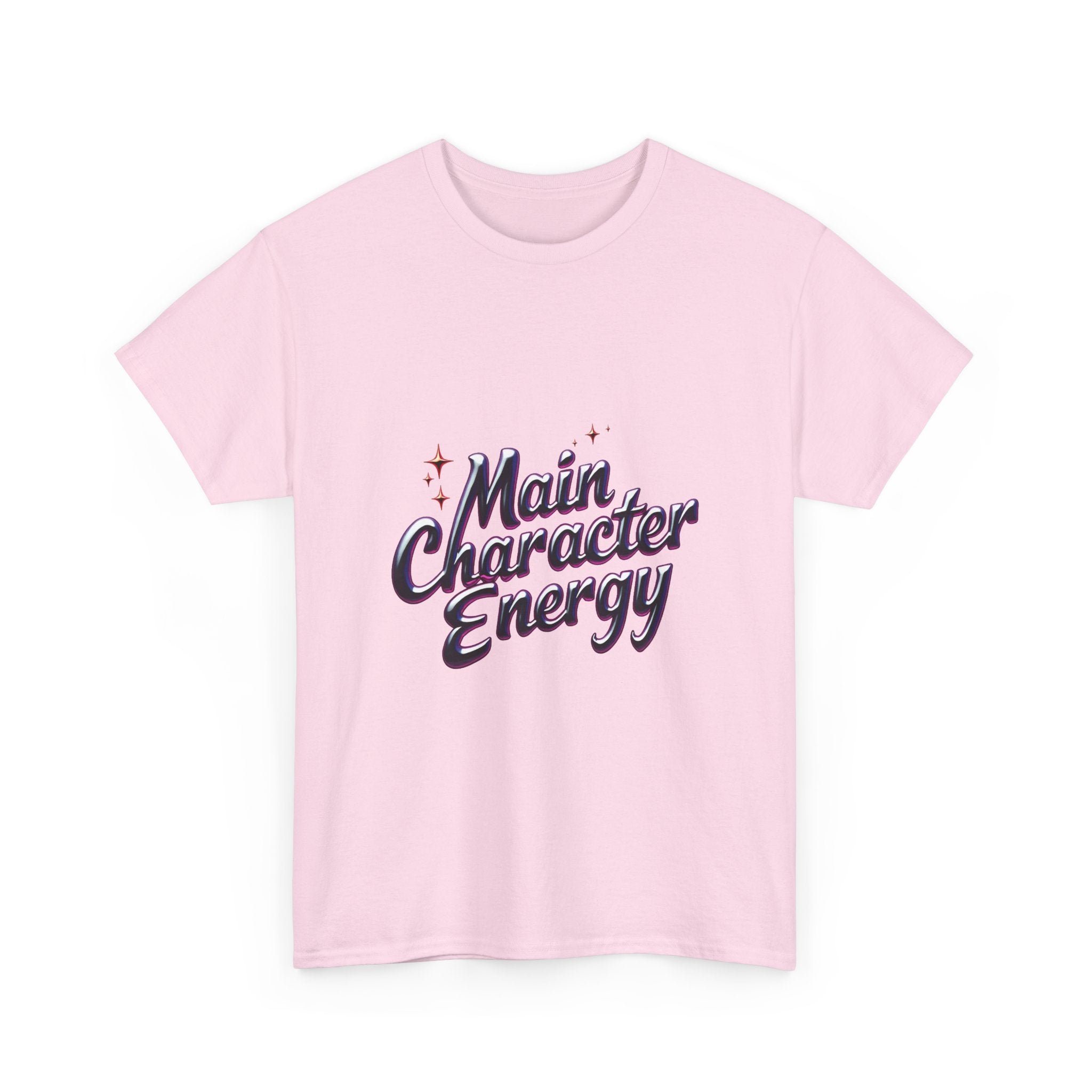 'Main Character Energy' Retro Script Graphic T-Shirt