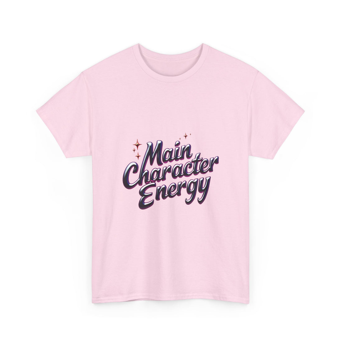 'Main Character Energy' Retro Script Graphic T-Shirt
