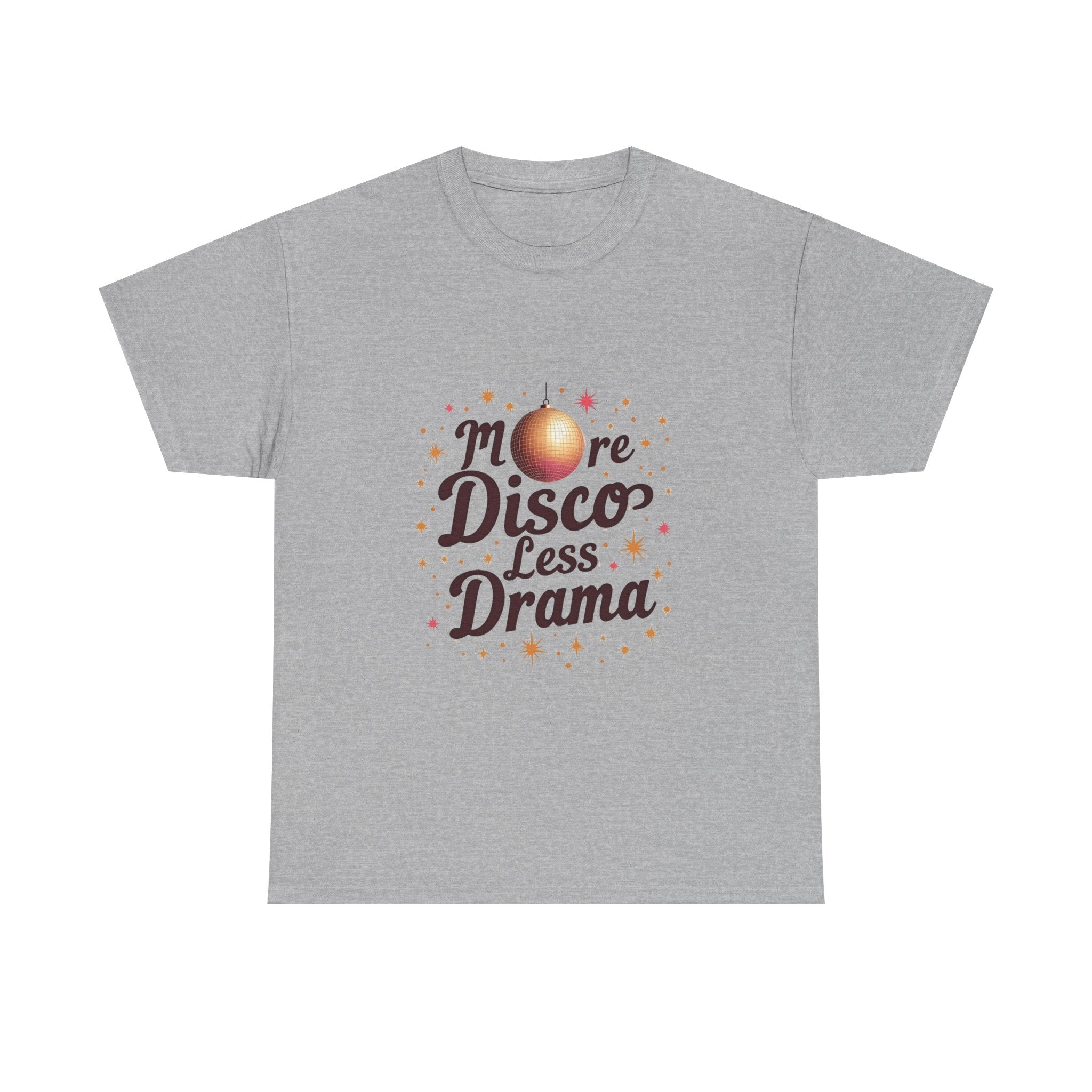 "More Disco Less Drama" Retro Disco Ball T-Shirt