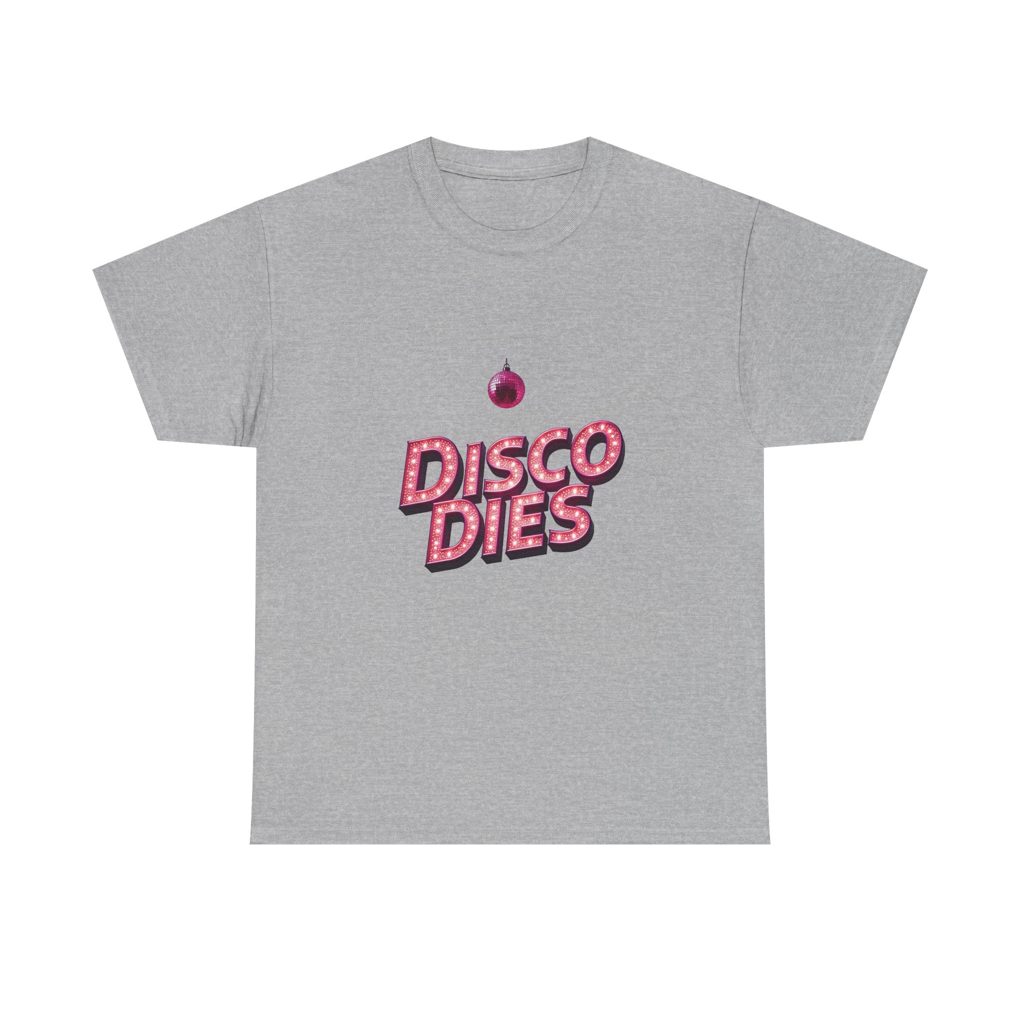 'Disco Dies' Retro Glitter Disco Ball T-Shirt
