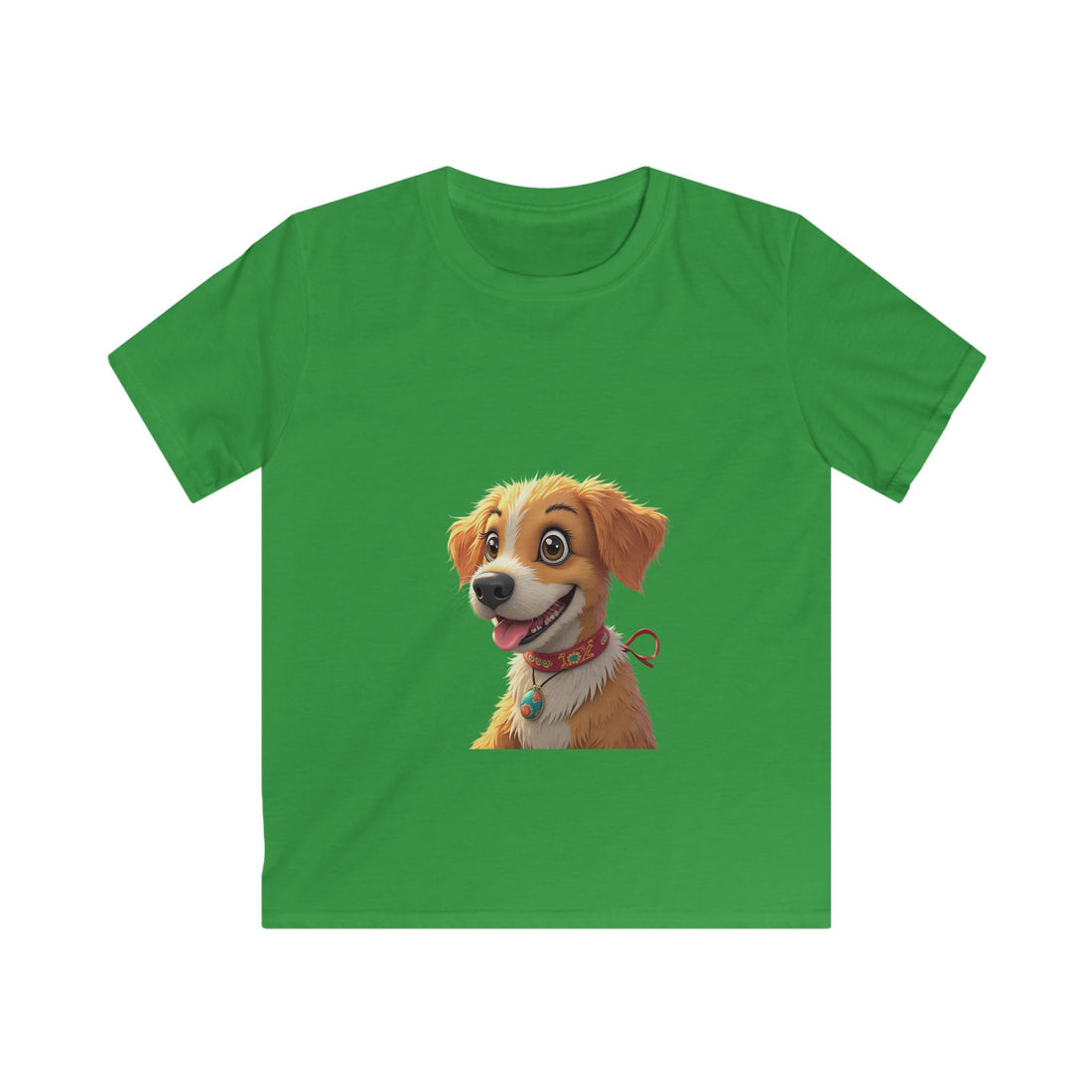 Smiling Golden Retriever Puppy Kids Graphic T-Shirt