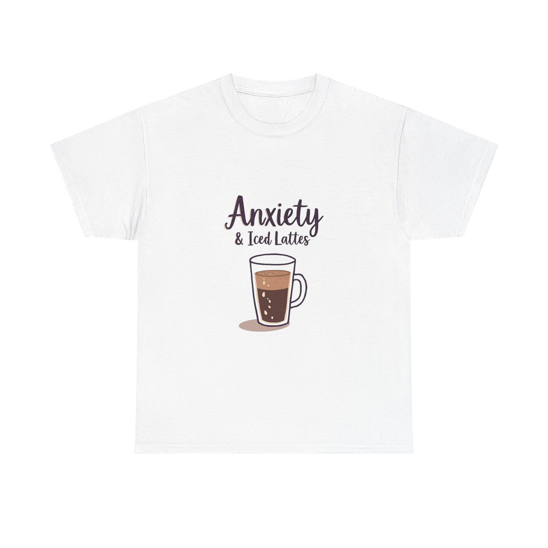 'Anxiety & Iced Lattes' T‑Shirt