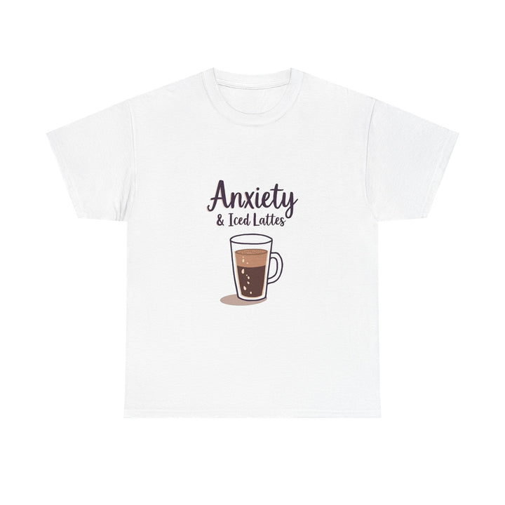 'Anxiety & Iced Lattes' T‑Shirt