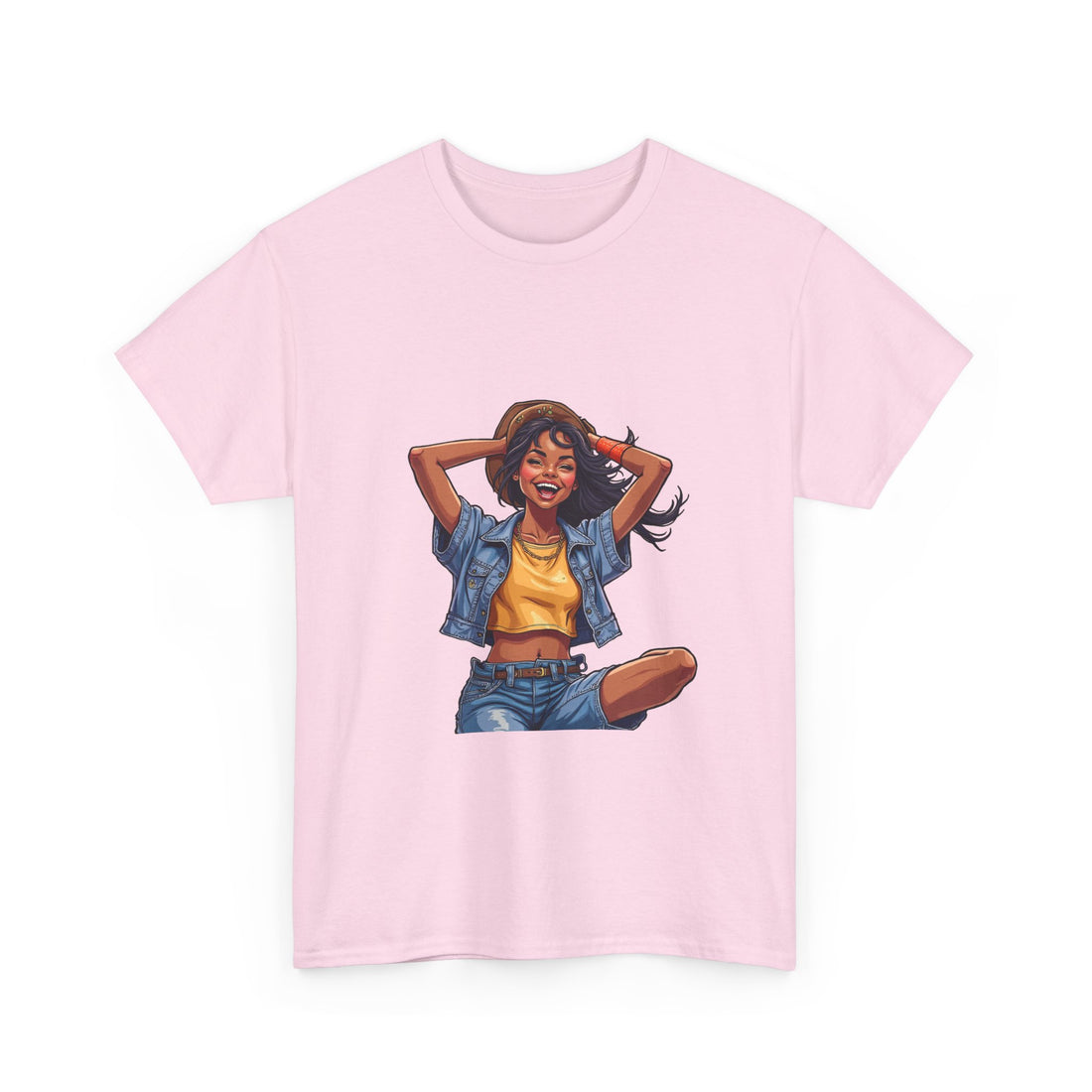 Retro Summer Girl Vintage Pinup Woman Graphic T-Shirt