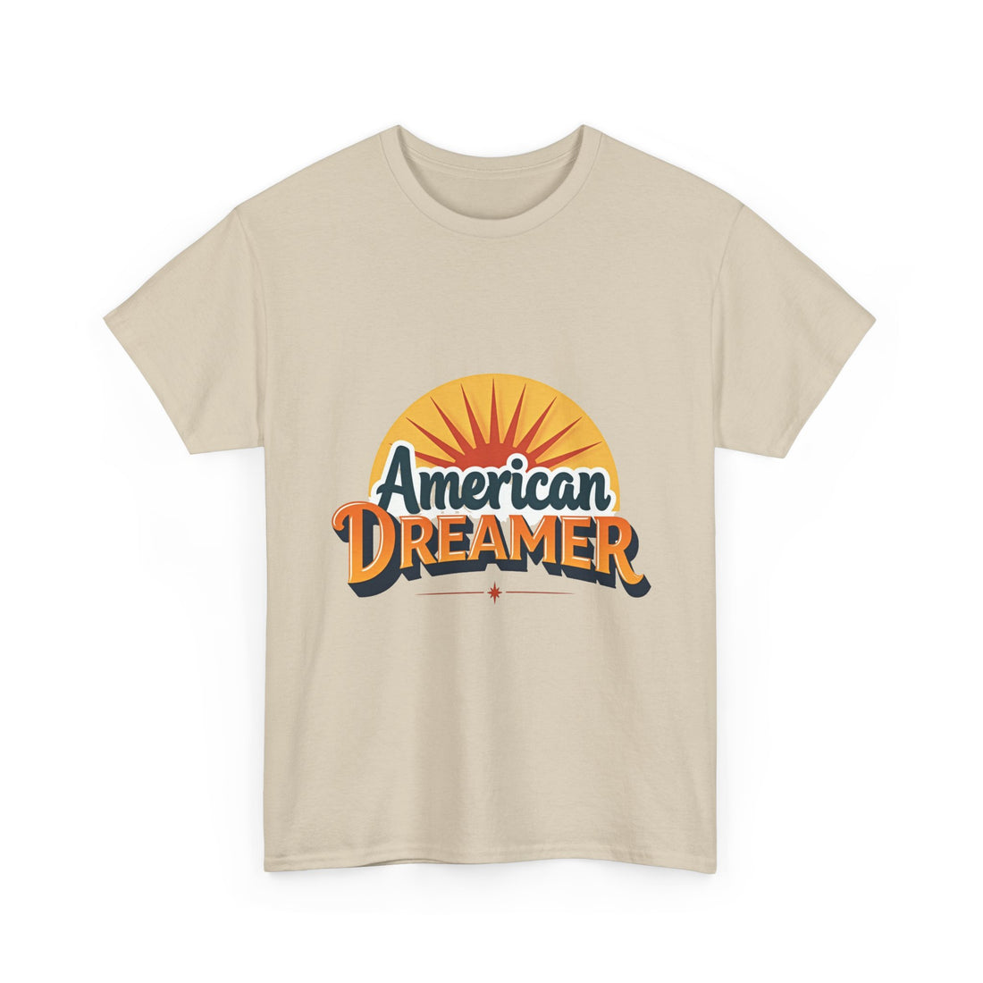 'American Dreamer' Retro Sunrise Graphic T-Shirt