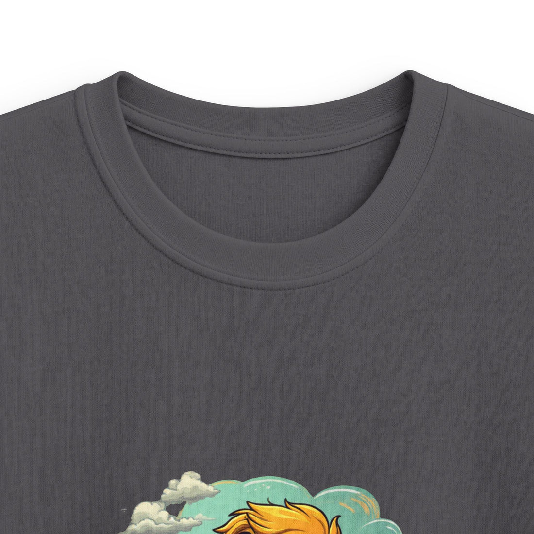 Happy Kid with Snacks Cartoon Graphic Shirt