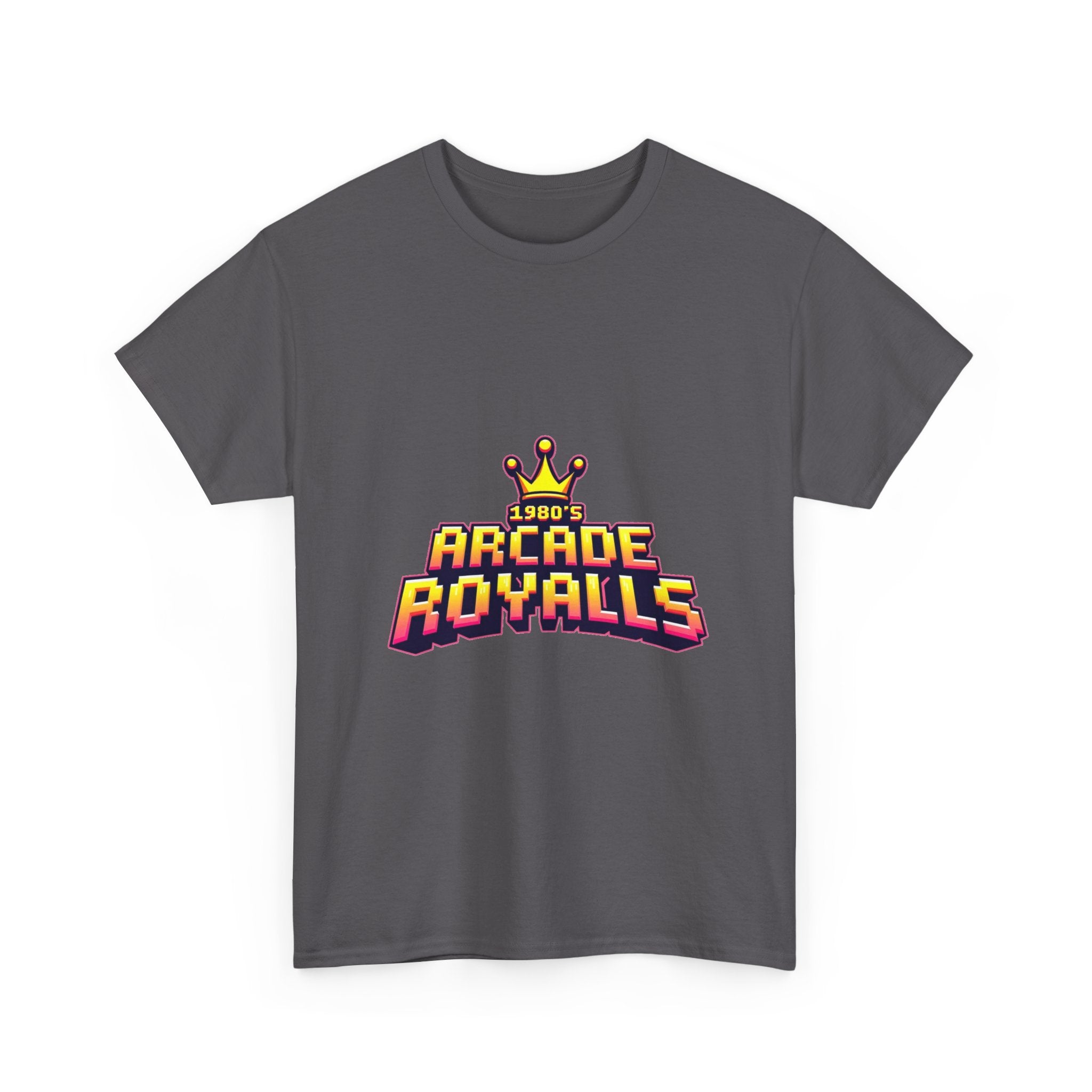 'Arcade Royalls Logo' Retro Gaming Crown T-Shirt