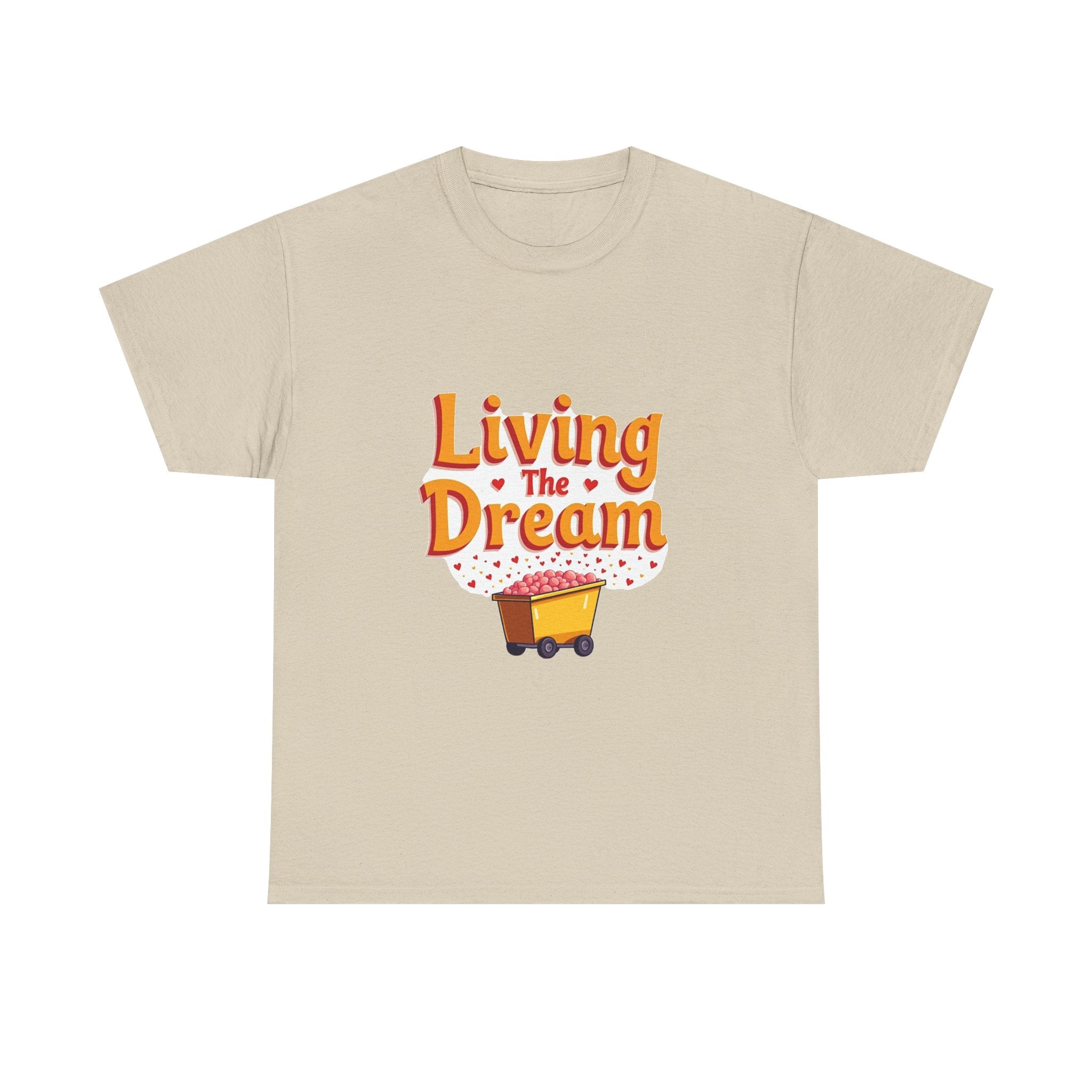 'Living The Dream' Retro Scooter Graphic T-Shirt