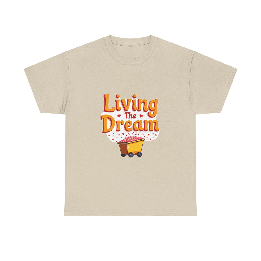 'Living The Dream' Retro Scooter Graphic T-Shirt