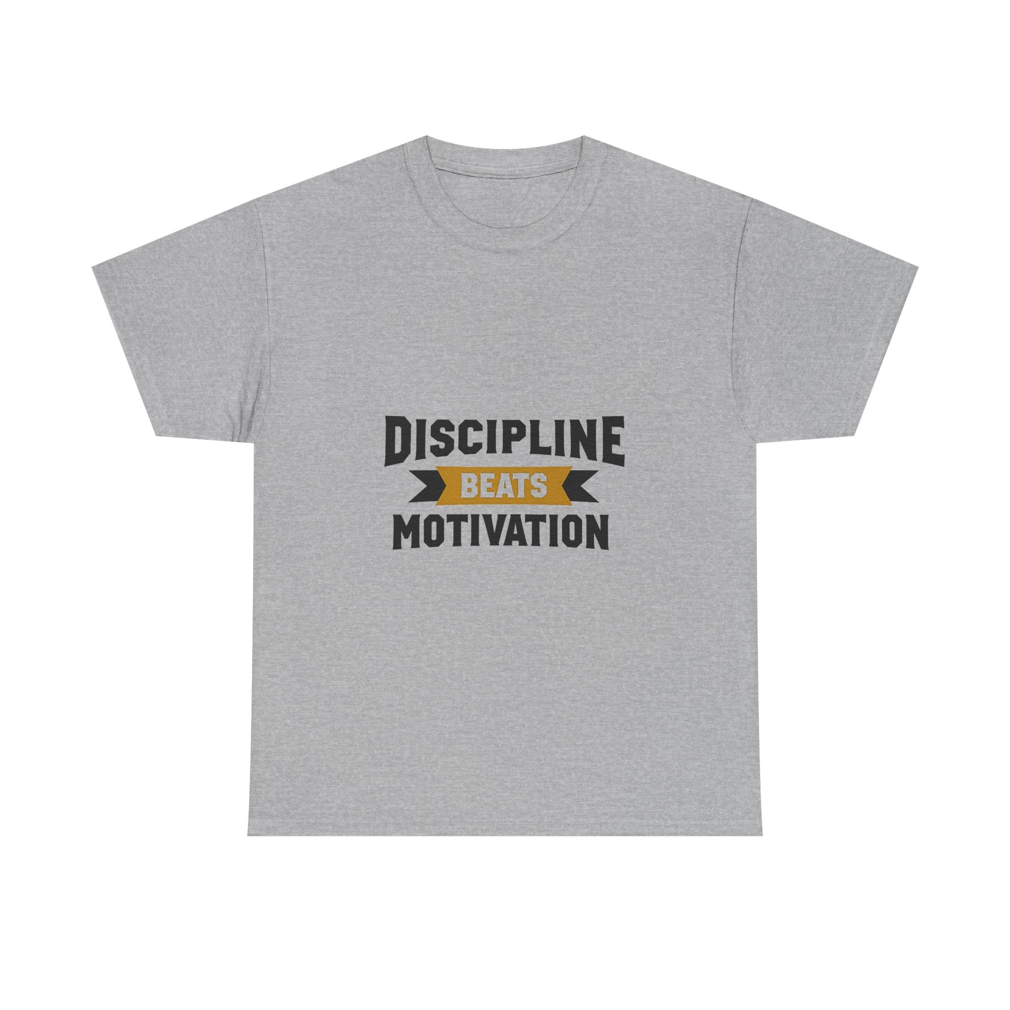 'Discipline Beats Motivation', Motivational Fitness T-Shirt