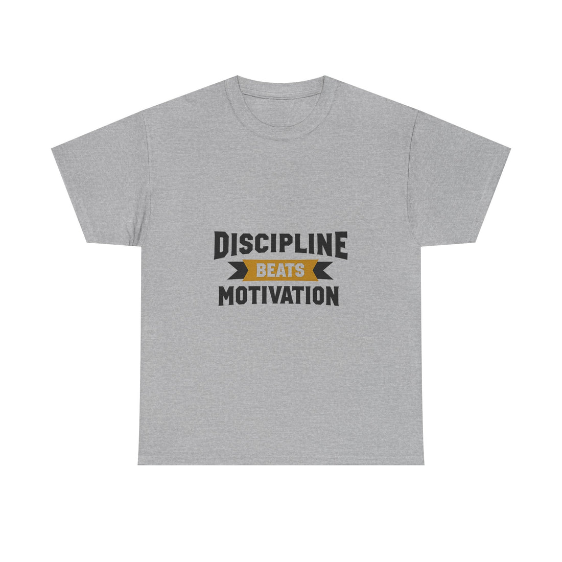 'Discipline Beats Motivation', Motivational Fitness T-Shirt