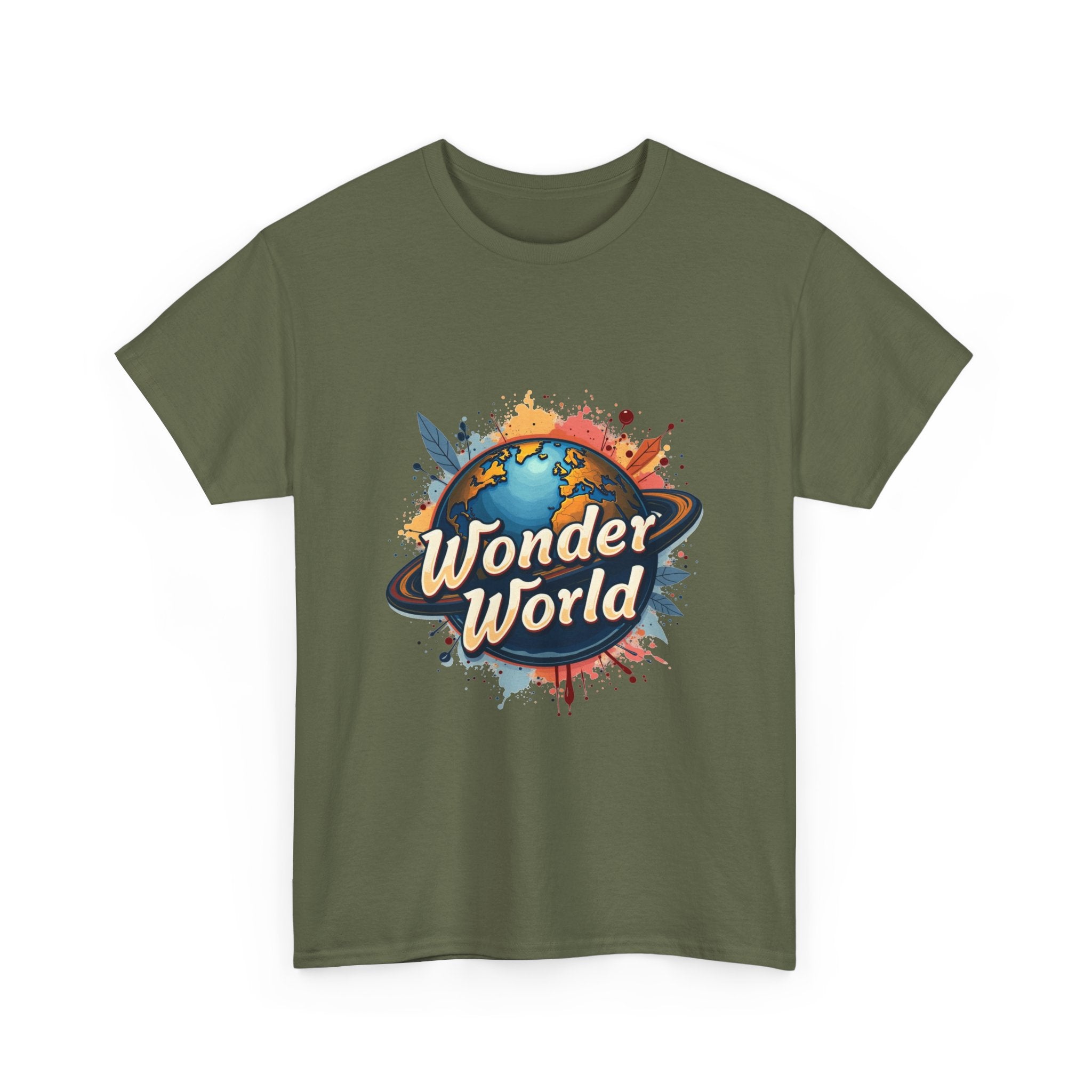 Wonder World Retro Earth Logo T-Shirt