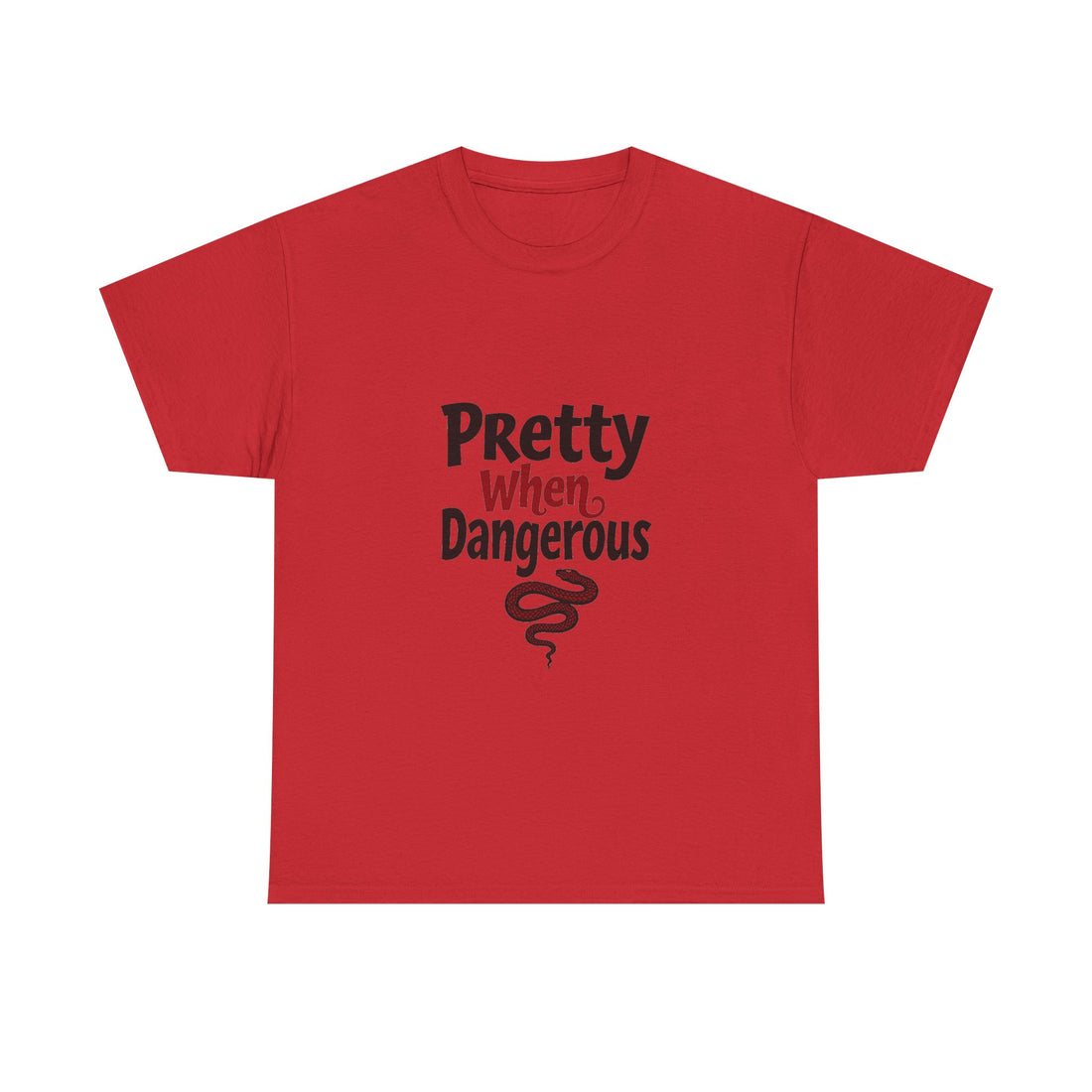 Pretty When Dangerous Bold Snake Graphic T-Shirt