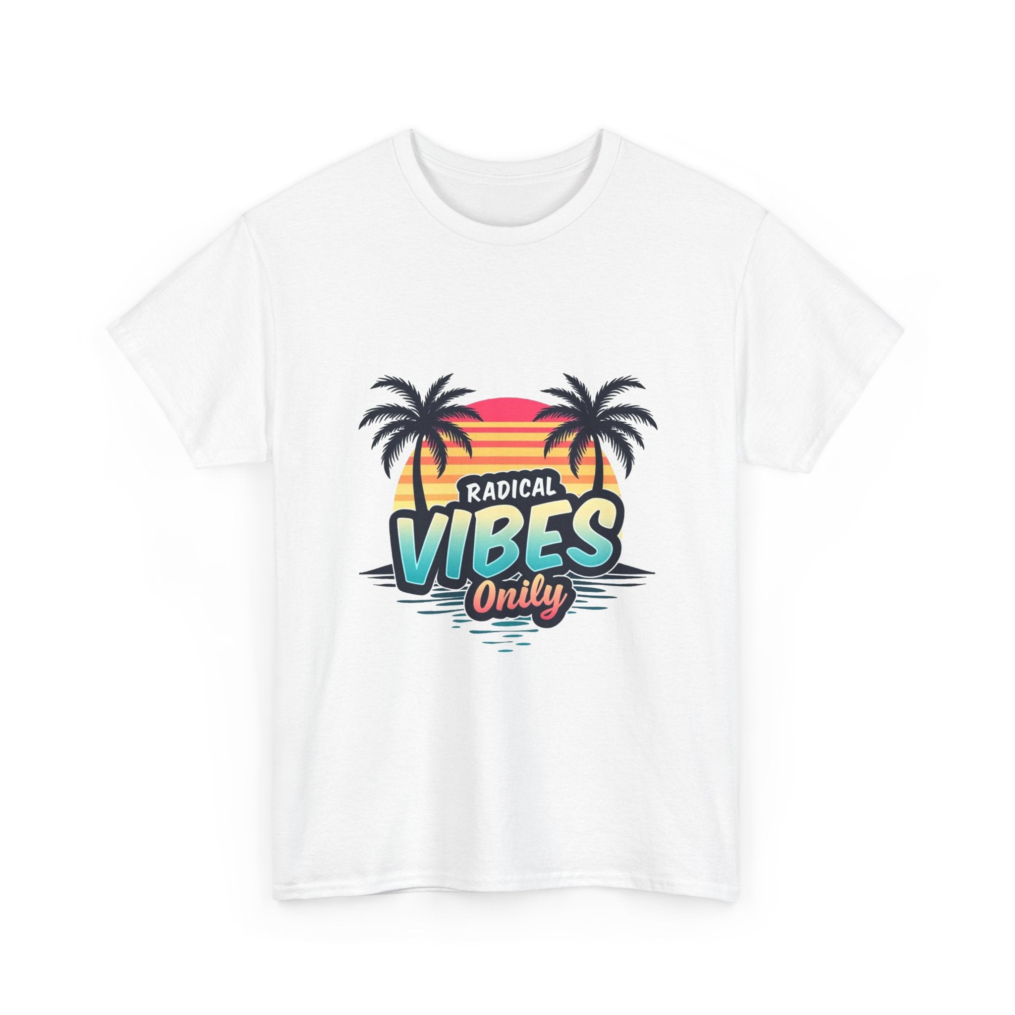 'Radical Vibes' Only  Retro Palm Sunset Beach T-Shirt
