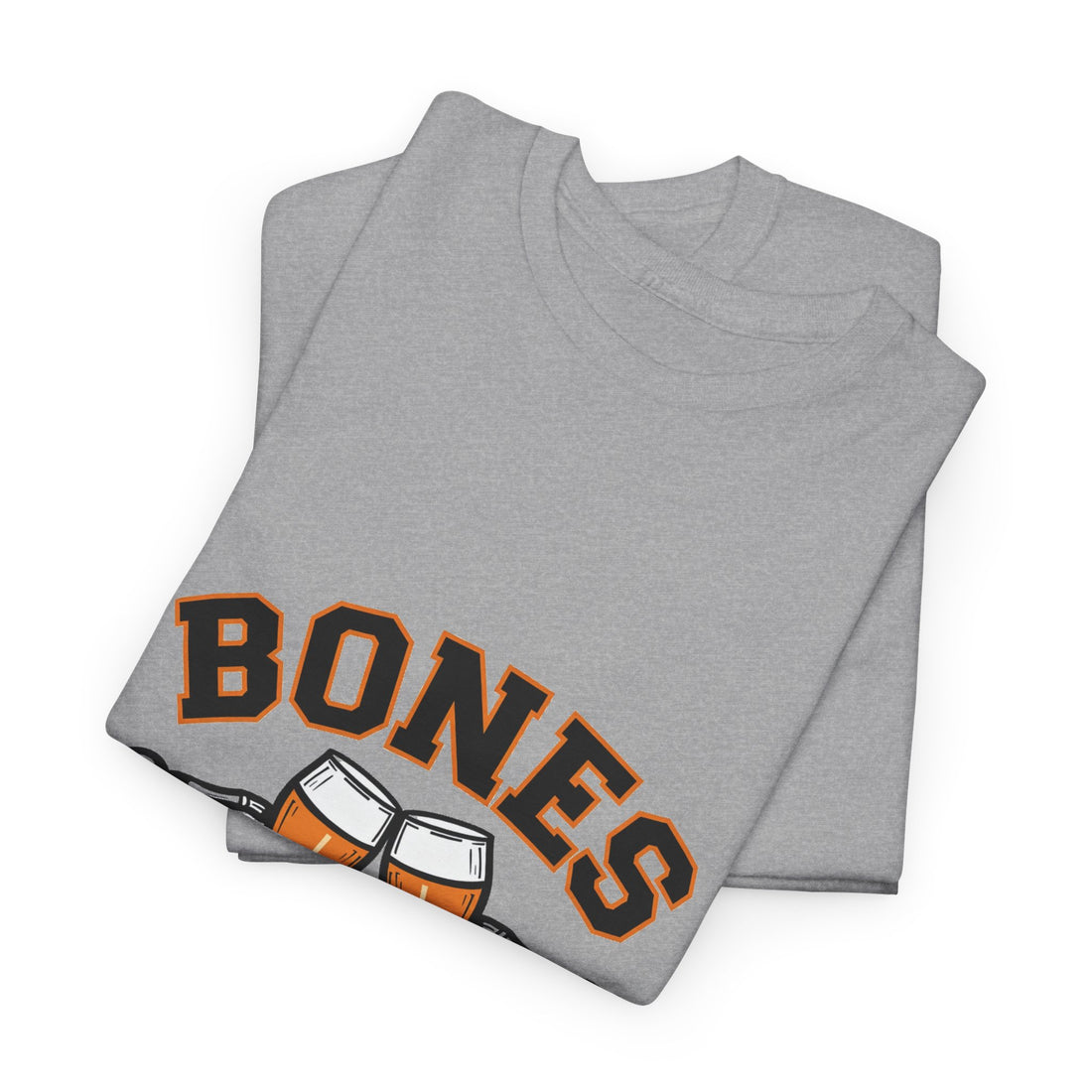'Bones & Brews Only' Skeleton Beer Graphic T-Shirt