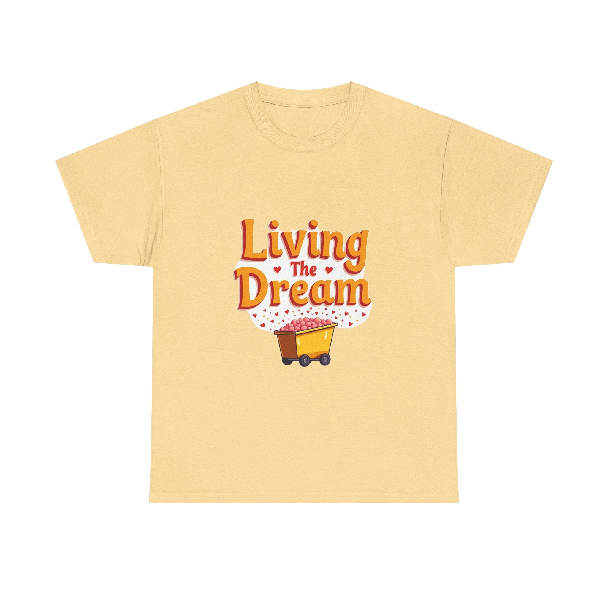 'Living The Dream' Retro Scooter Graphic T-Shirt