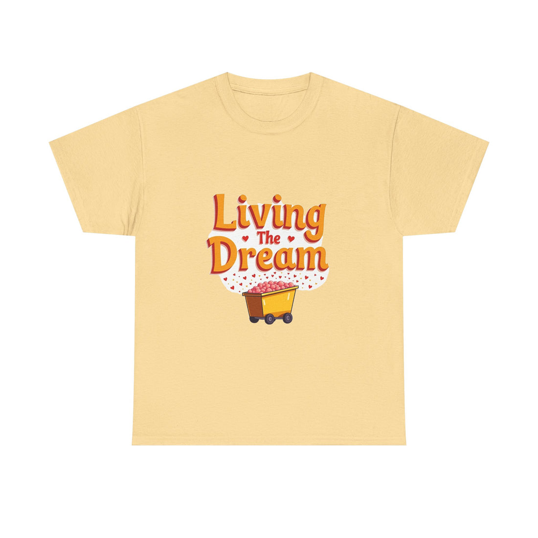 'Living The Dream' Retro Scooter Graphic T-Shirt