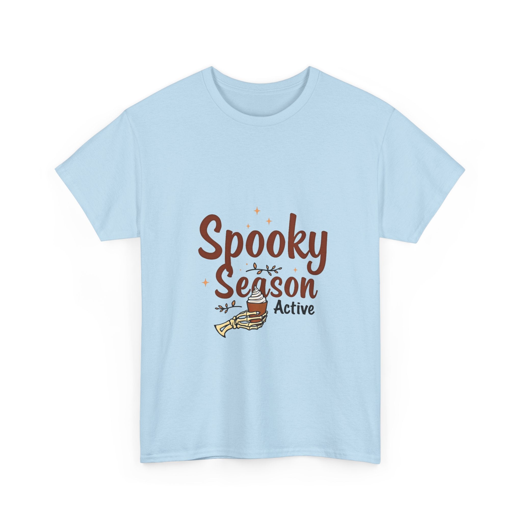 'Spooky Season Active' T-Shirt Halloween Pumpkin Graphic Tee
