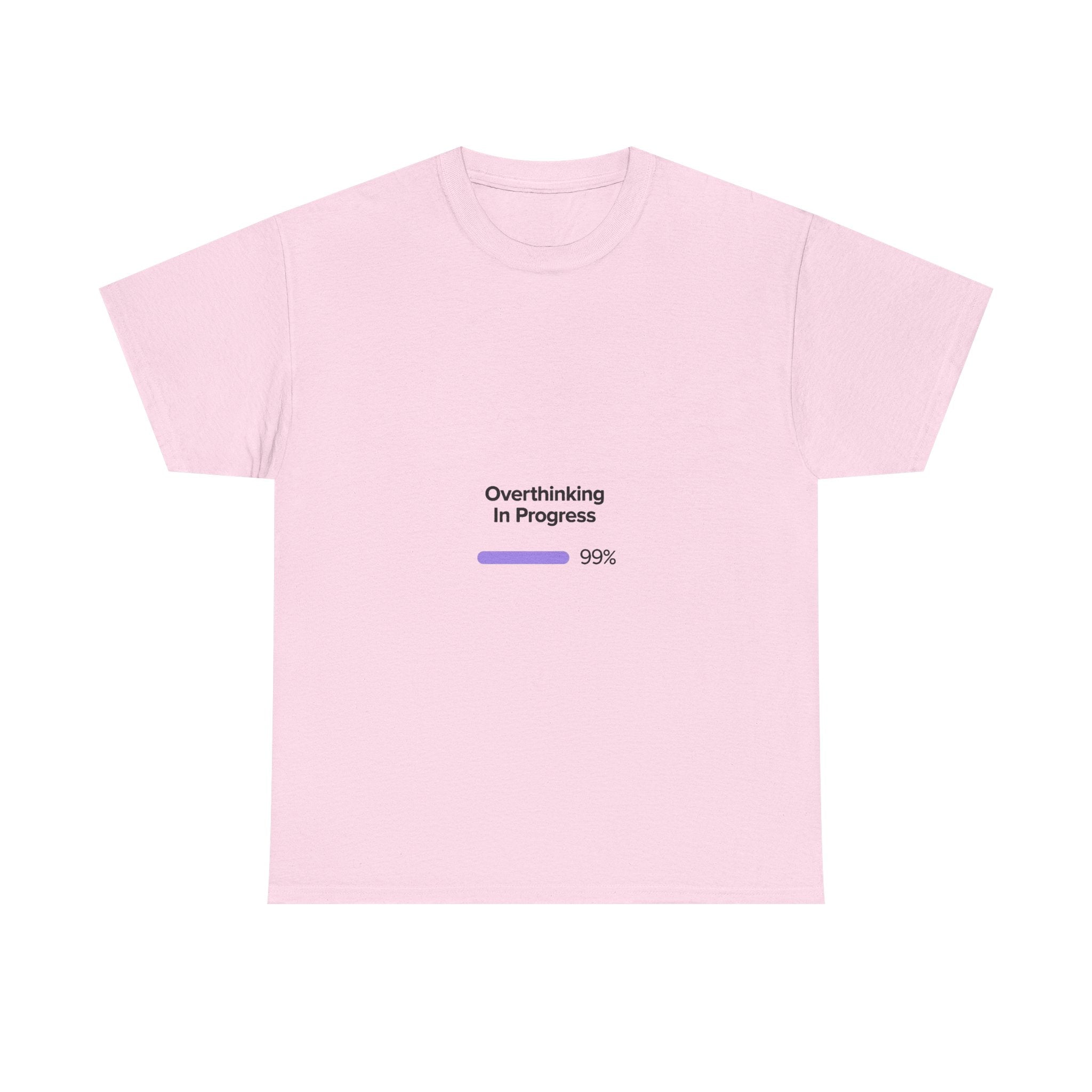 'Overthinking In Progres' Loading Bar Graphic T‑Shirt