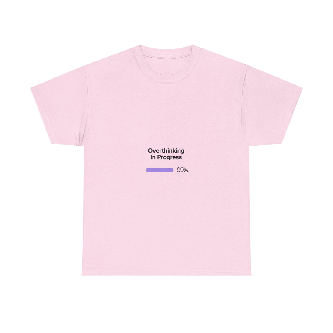 'Overthinking In Progres' Loading Bar Graphic T‑Shirt