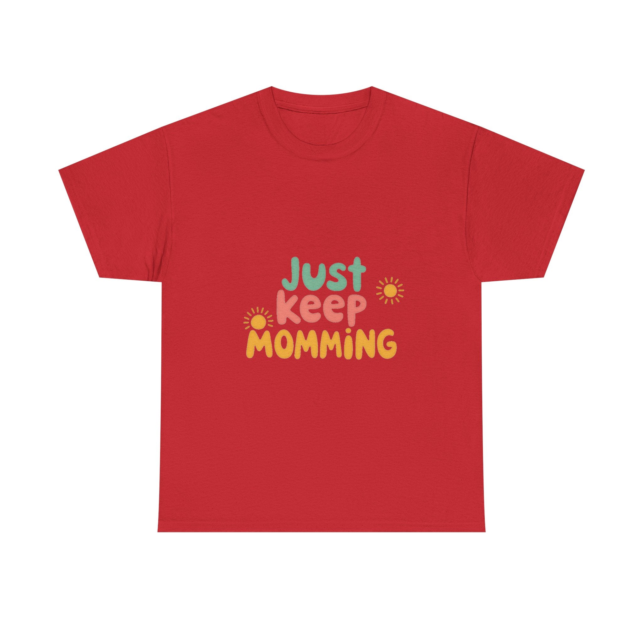 Just Keep Momming Retro Floral Mother's Day T-Shirt