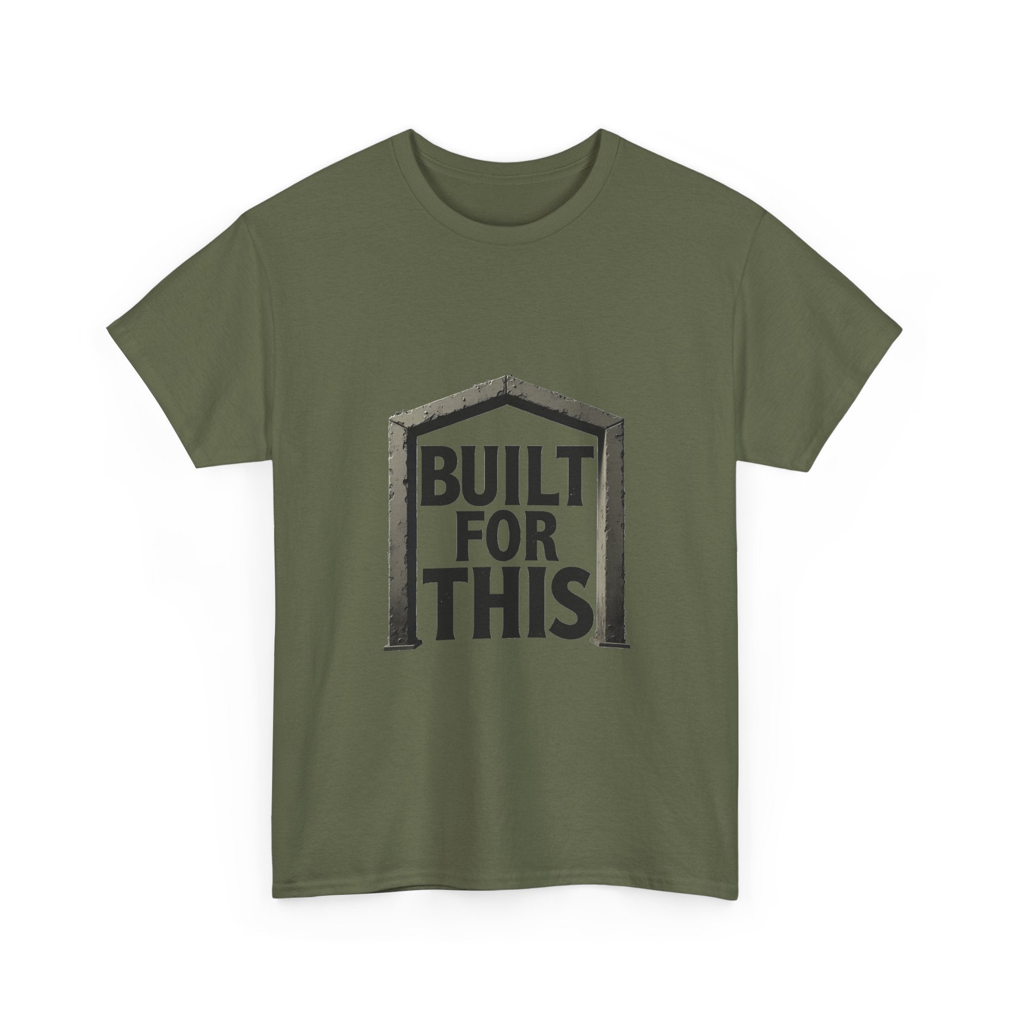 'Built For This' Motivational Construction/DIY Graphic T-Shirt