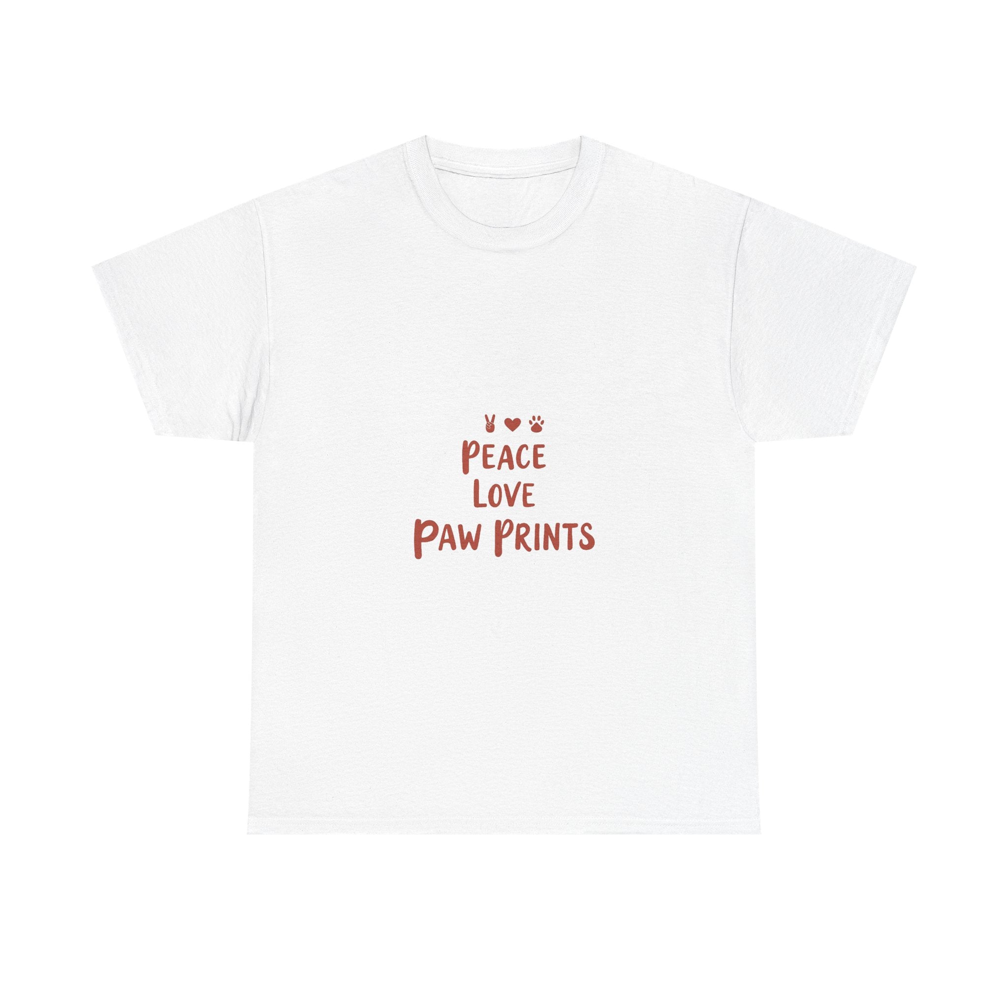 'Peace Love Paw Prints'  Cute Dog Lover T-Shirt