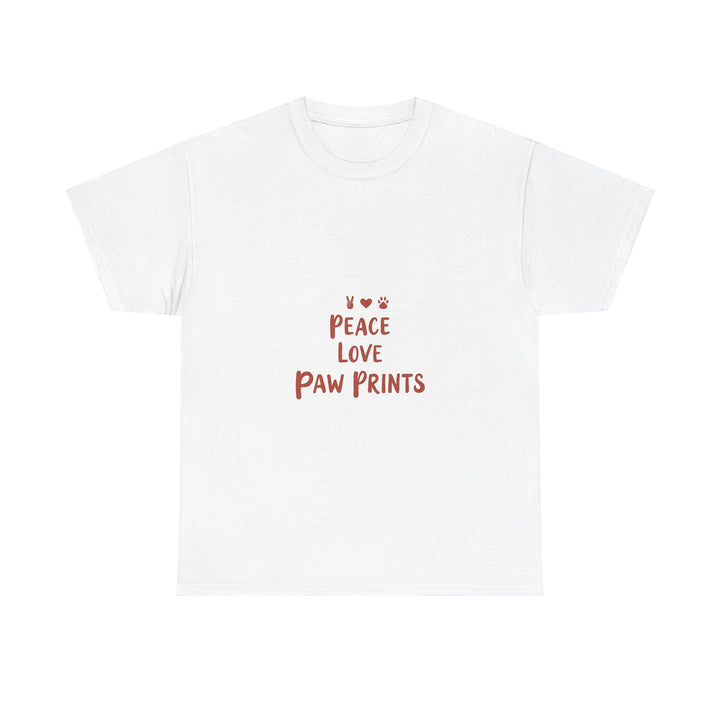 'Peace Love Paw Prints'  Cute Dog Lover T-Shirt