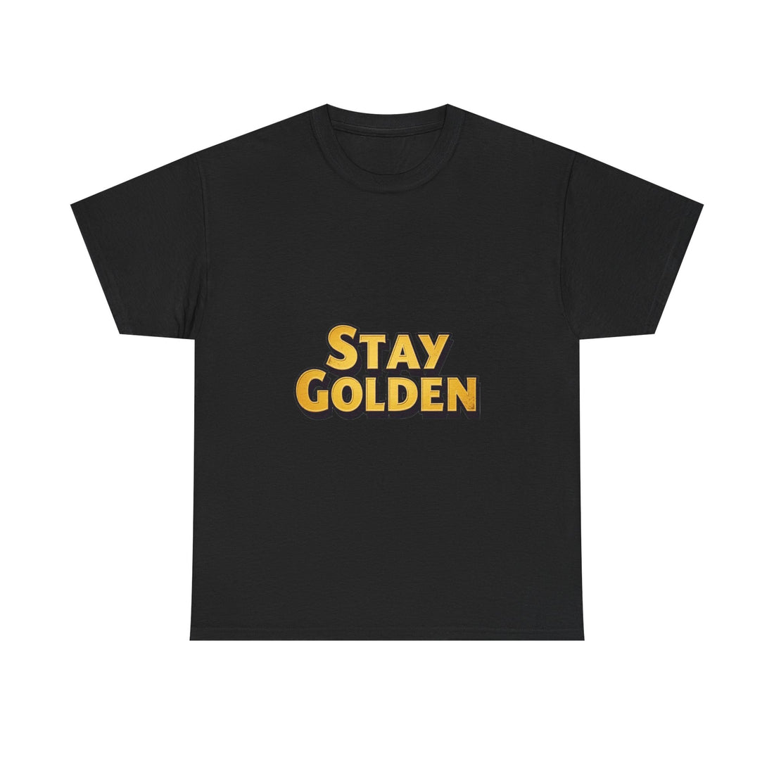 Stay Golden Retro Gold Typography T-Shirt