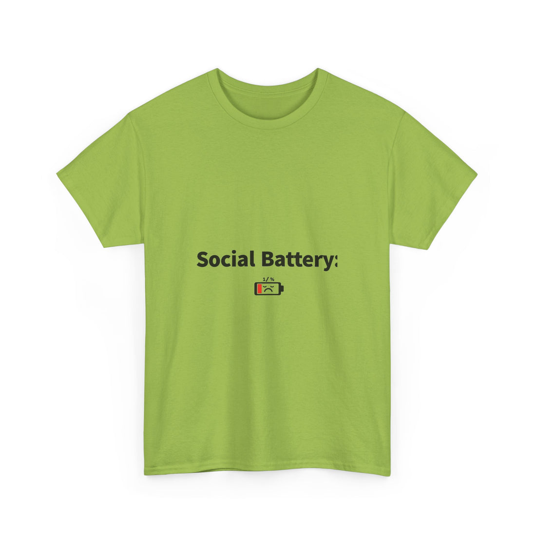 Social Battery Low  Funny Introvert T‑Shirt