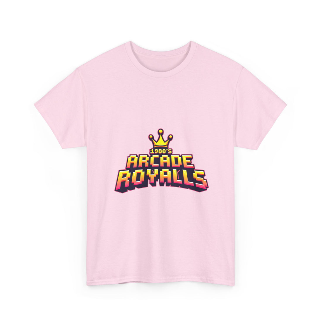 'Arcade Royalls Logo' Retro Gaming Crown T-Shirt