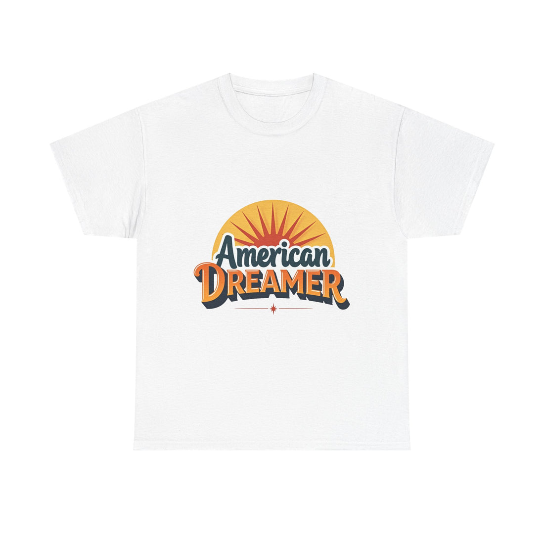 'American Dreamer' Retro Sunrise Graphic T-Shirt