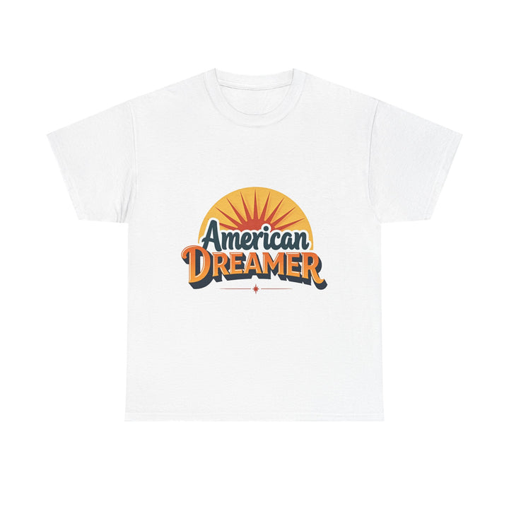 'American Dreamer' Retro Sunrise Graphic T-Shirt
