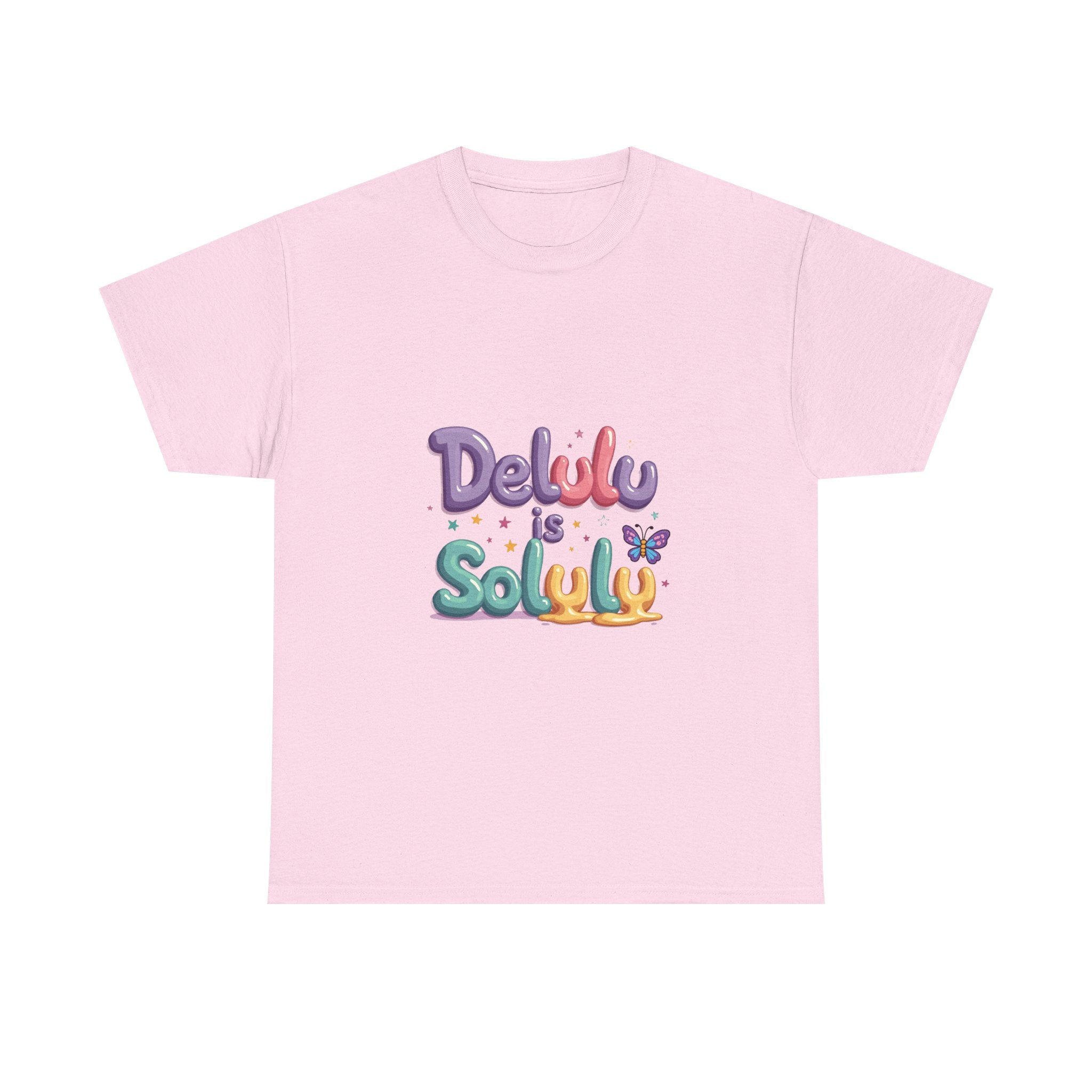 'Delulu Is Solulu' Cute Graphic T-Shirt
