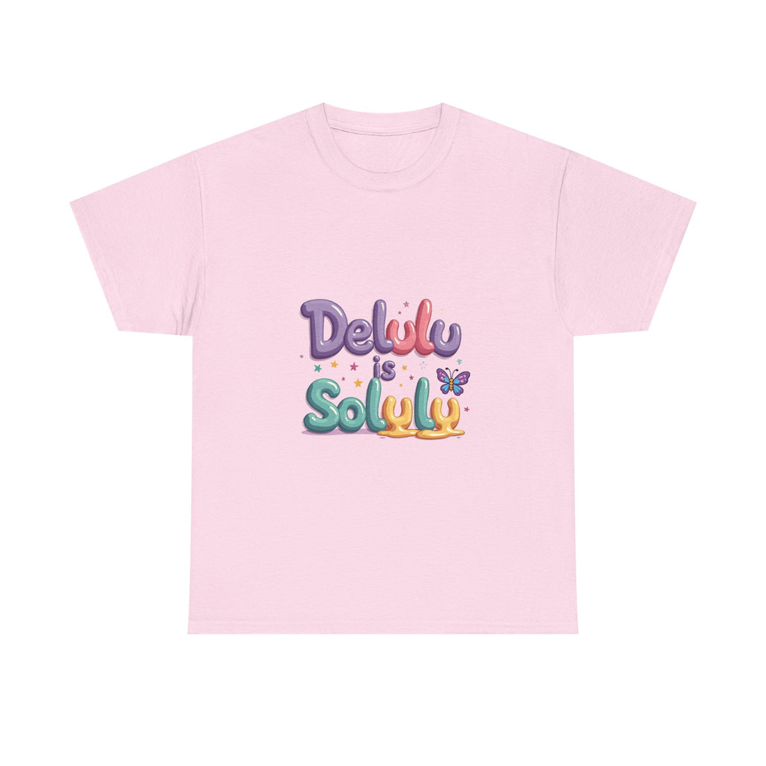 'Delulu Is Solulu' Cute Graphic T-Shirt