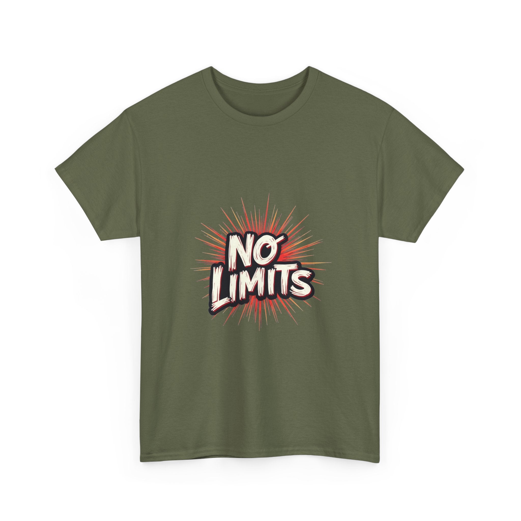 'No Limits' Bold Motivational Graphic T-Shirt