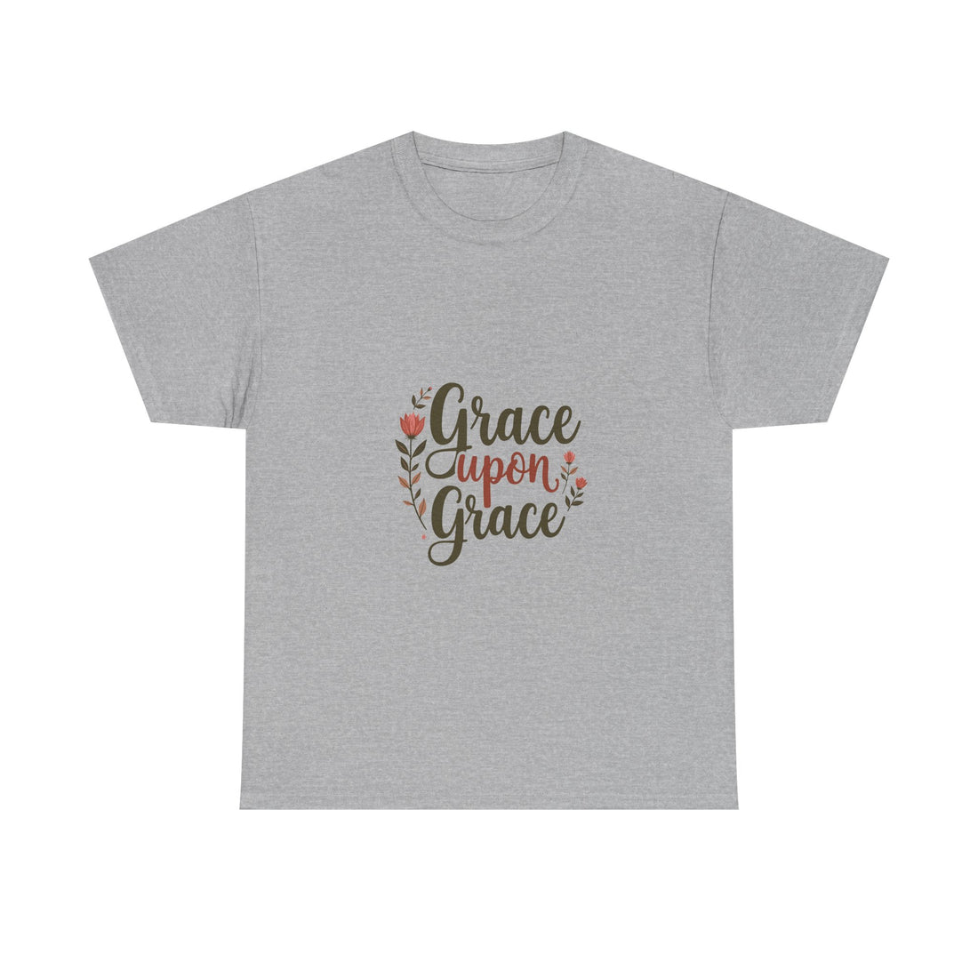 'Grace Upon Grace' Floral Faith Christian T-Shirt