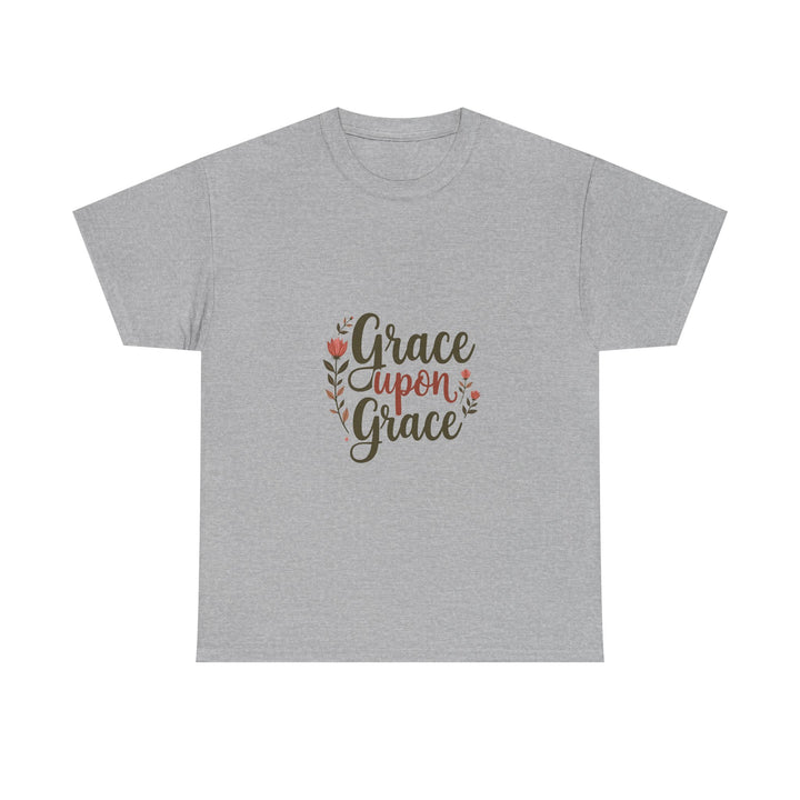'Grace Upon Grace' Floral Faith Christian T-Shirt