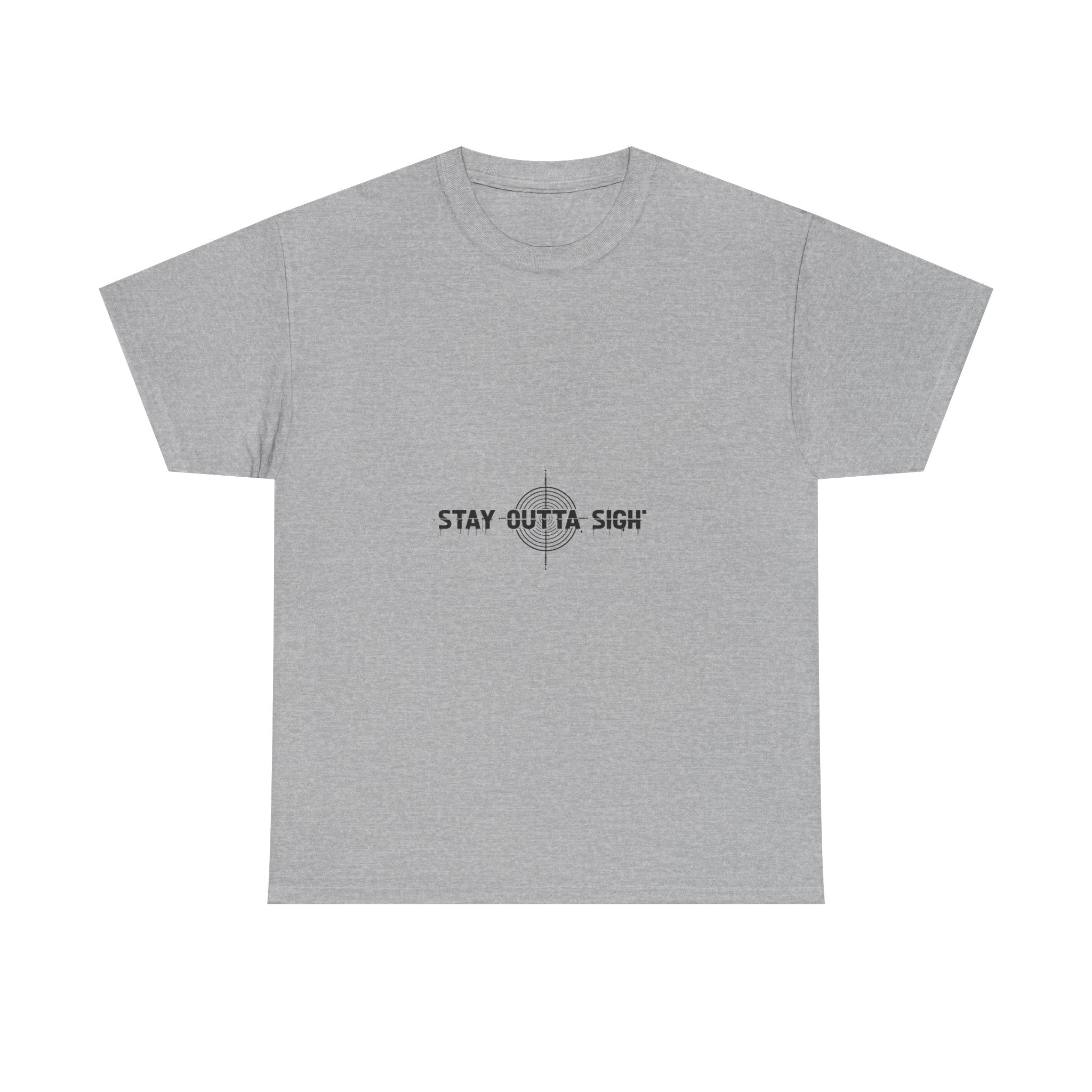 Stay Outta Sight Minimal Crosshair Graphic T-Shirt