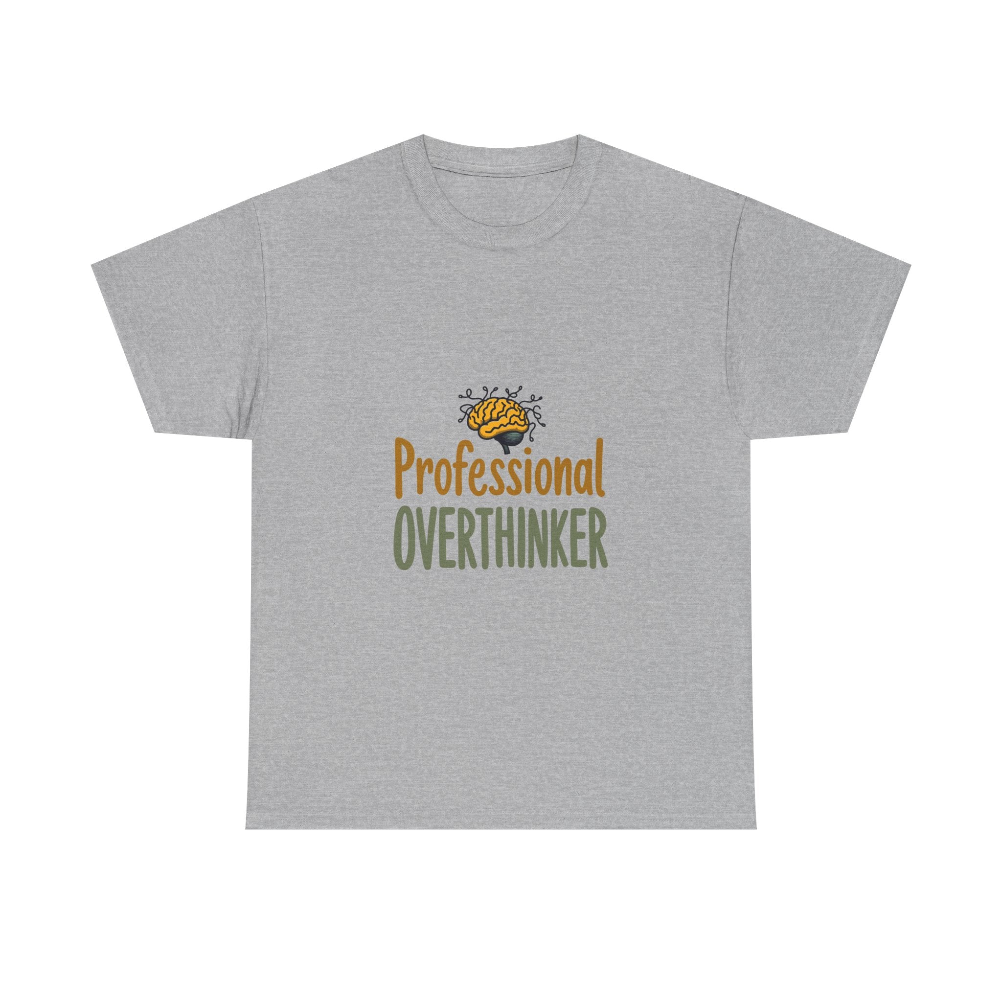 'Professional Overthinker' Deep Thinkers Funny Graphic T-Shirt