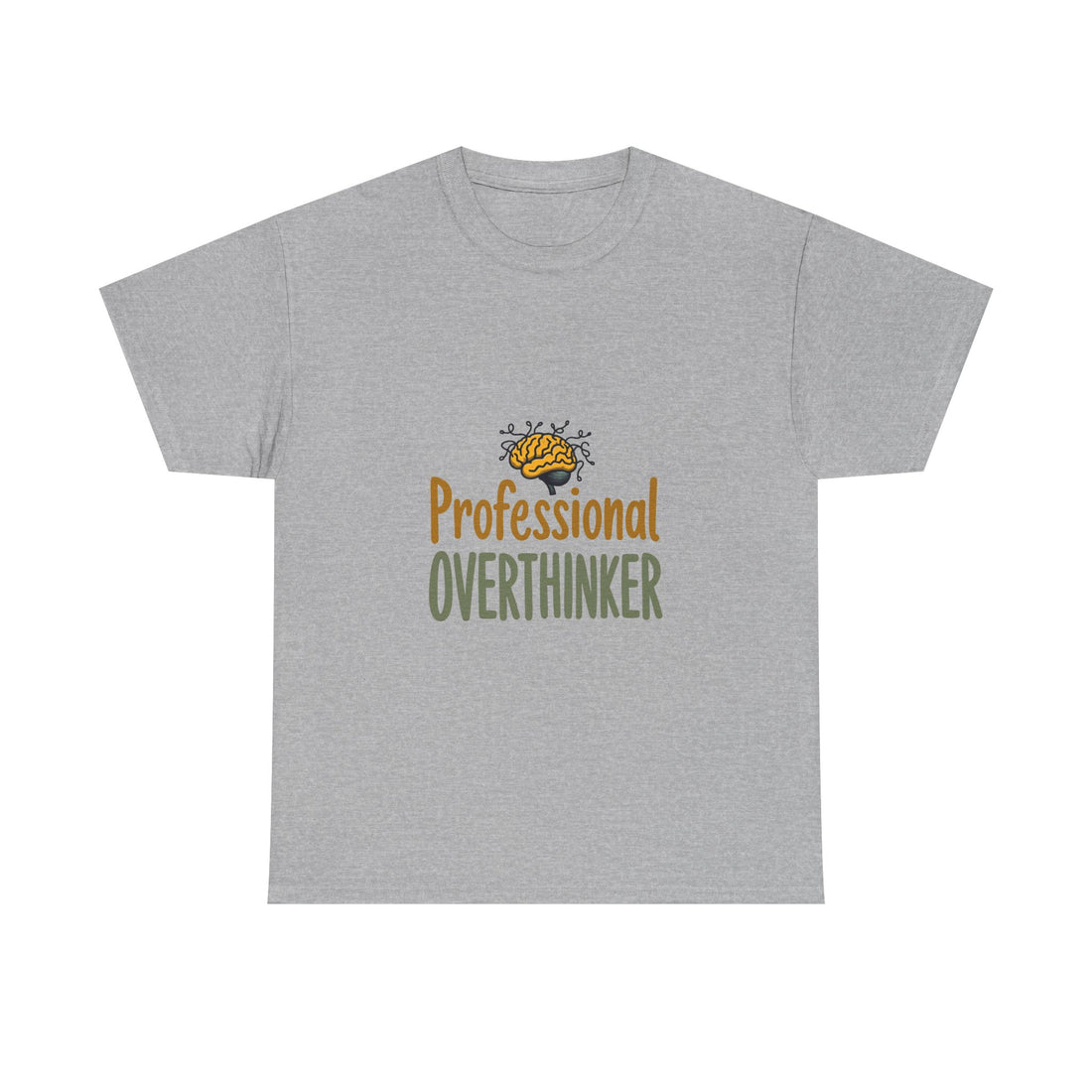 'Professional Overthinker' Deep Thinkers Funny Graphic T-Shirt