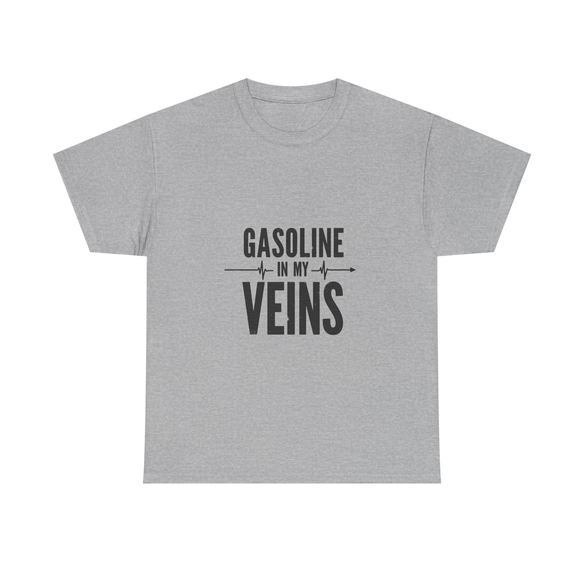 'Gasoline In My Veins' Vintage Mechanic Motorbike T-Shirt