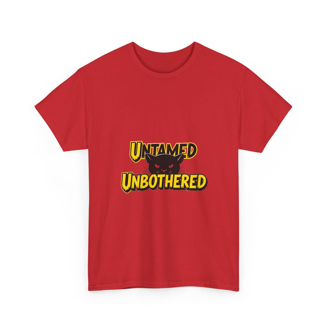 Untamed Unbothered Funny Cat Graphic T-Shirt