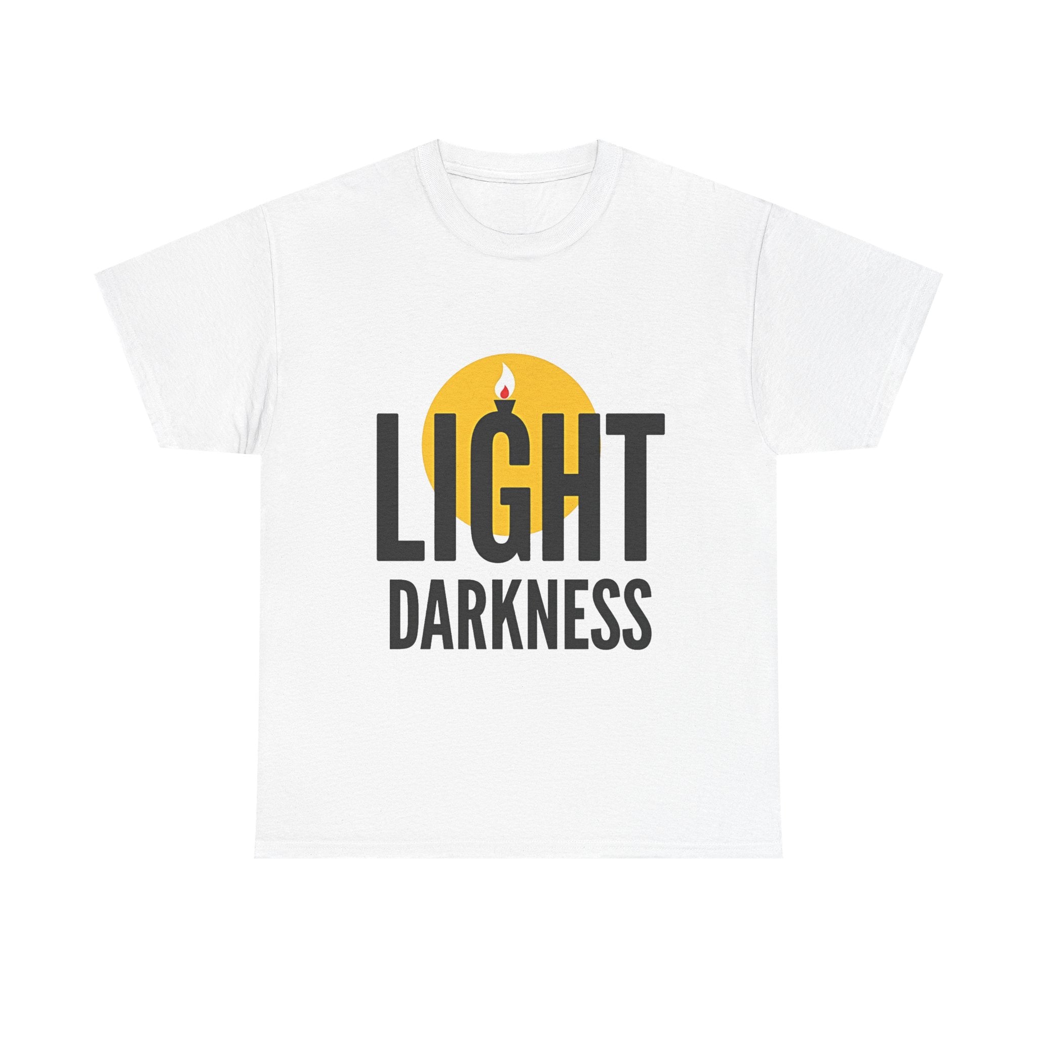 'Light Darkness' Candle Graphic Inspirational T-Shirt