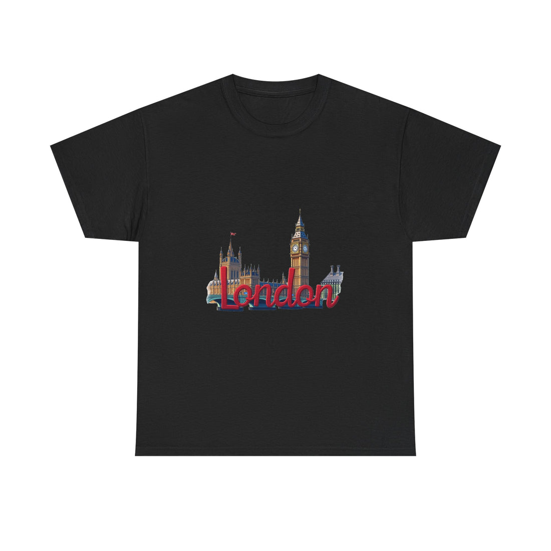 London Skyline Vintage Cityscape Graphic T‑Shirt