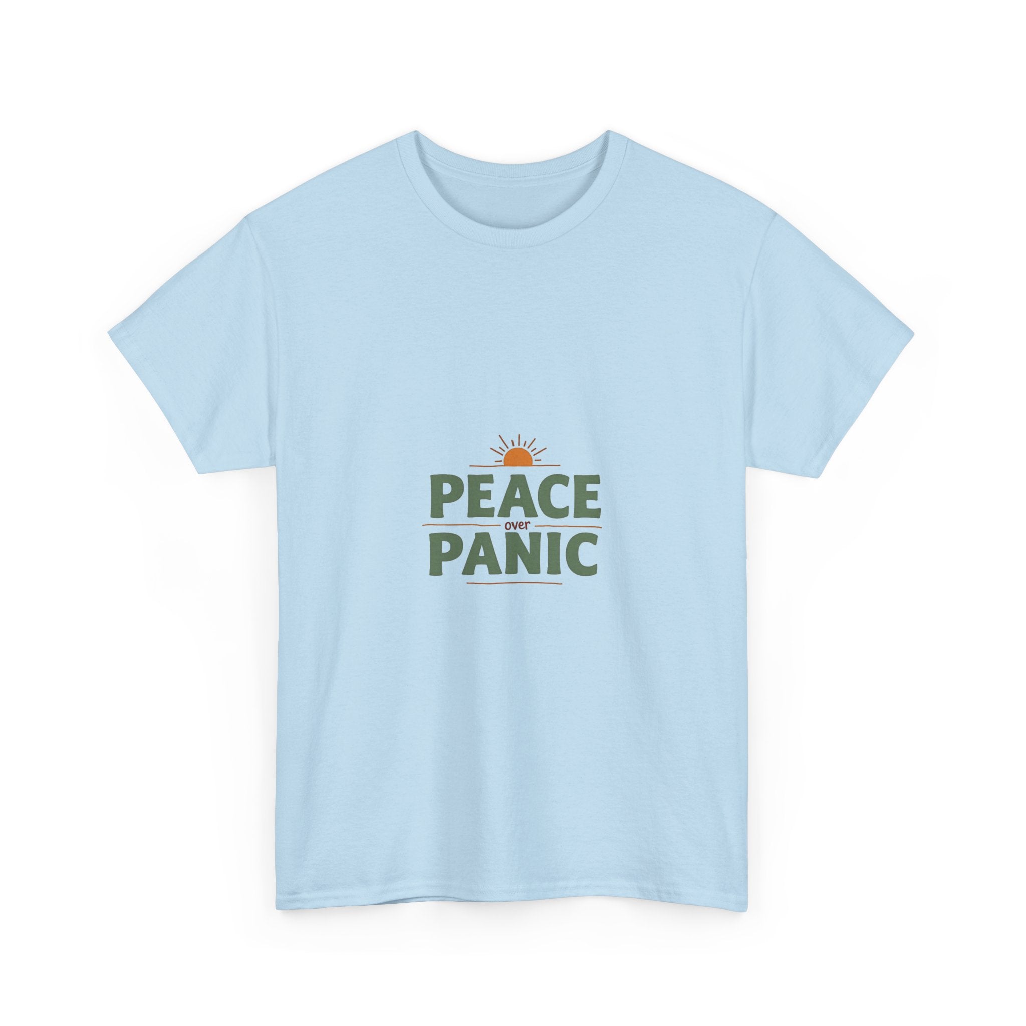Peace Panic Retro Sunrise Graphic T-Shirt