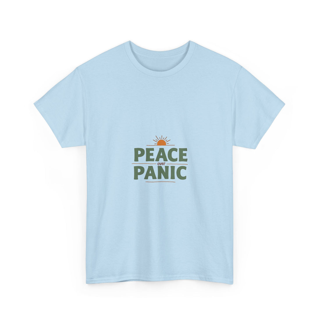 Peace Panic Retro Sunrise Graphic T-Shirt