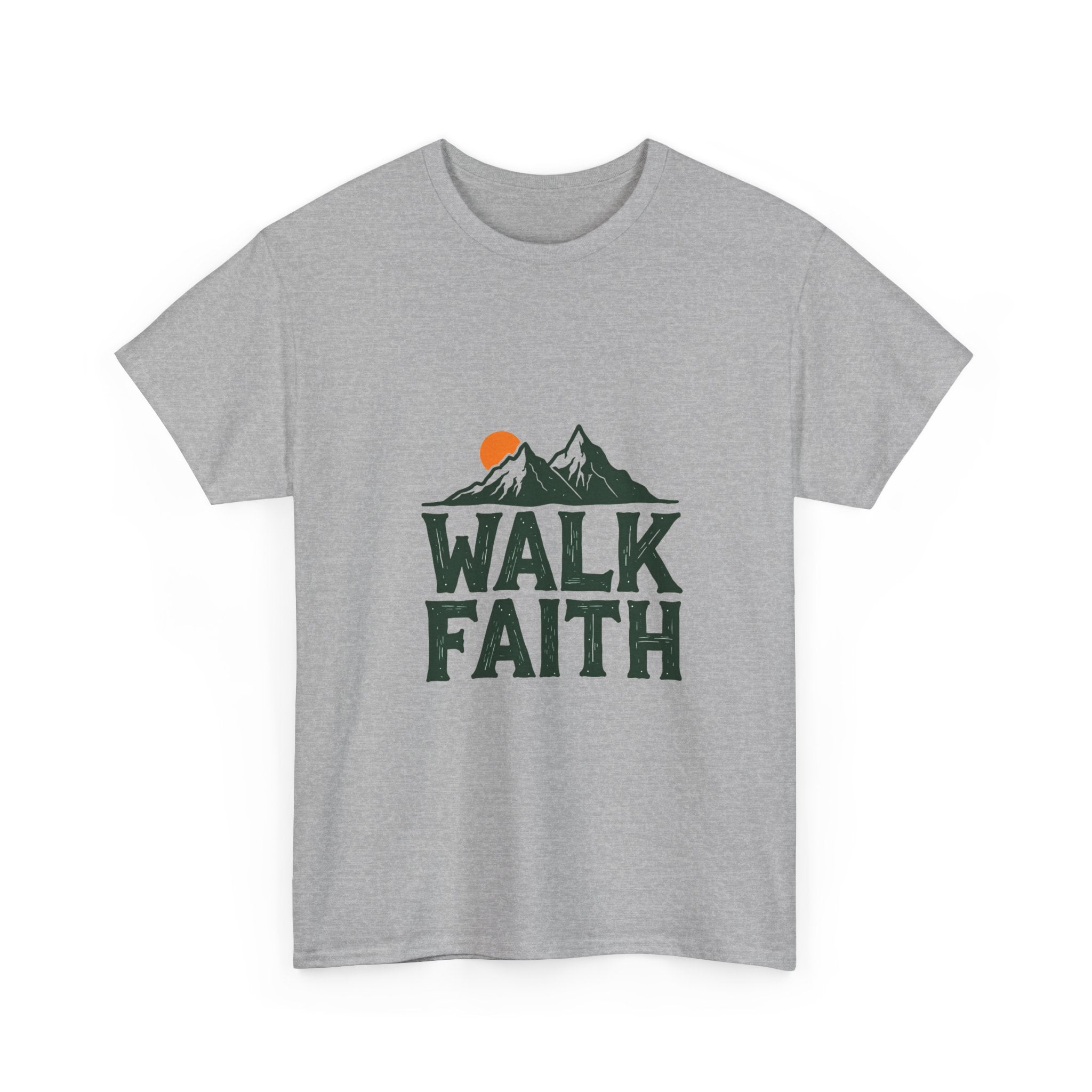 "Walk Faith" Mountain Christian T‑Shirt