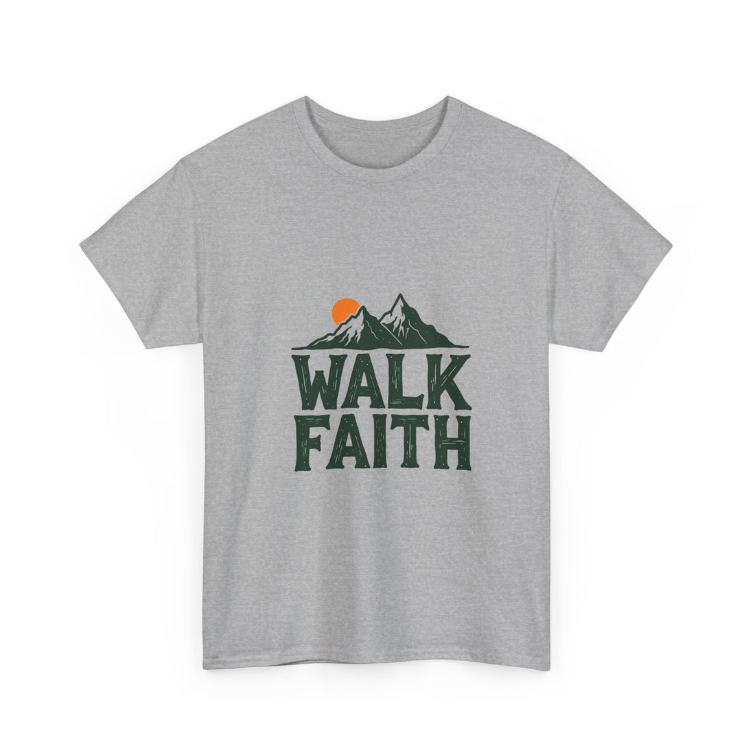 "Walk Faith" Mountain Christian T‑Shirt
