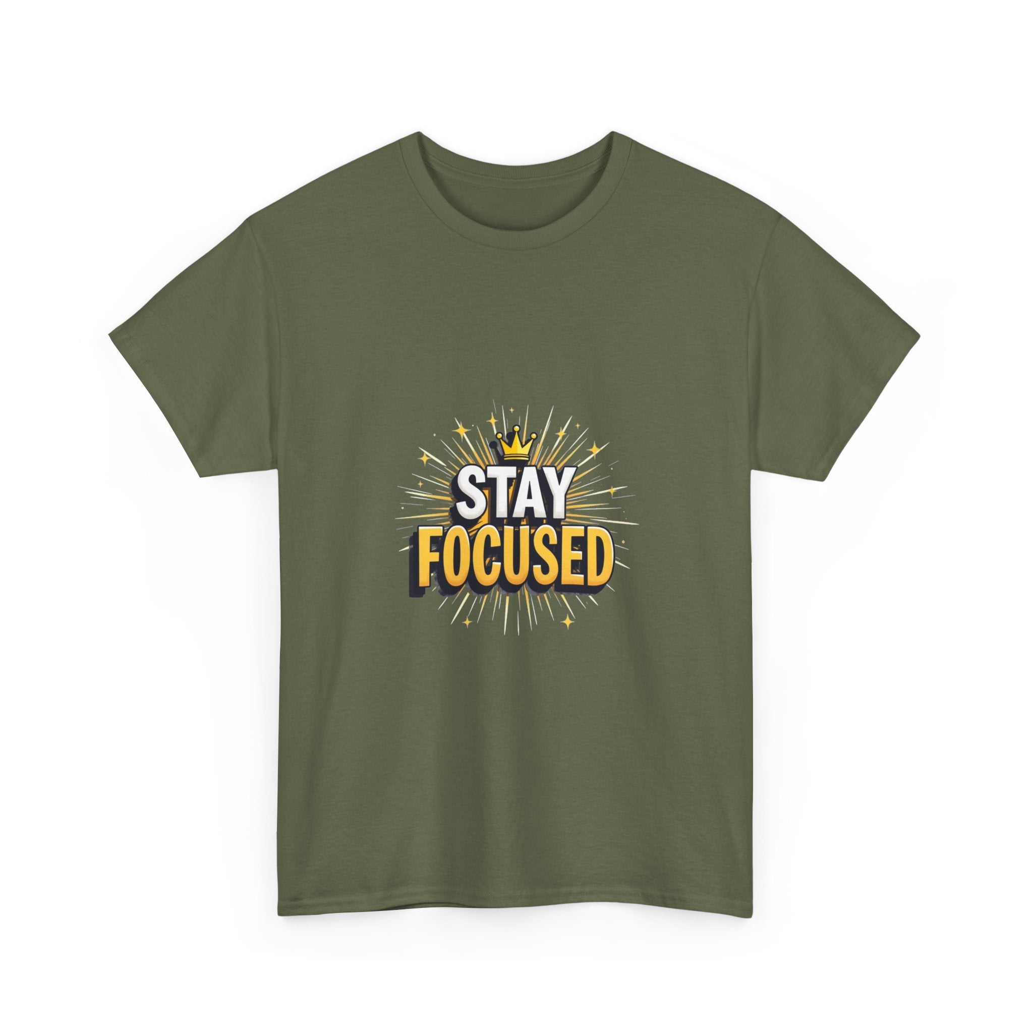 Stay Focused Motivational Graphic T-Shirt